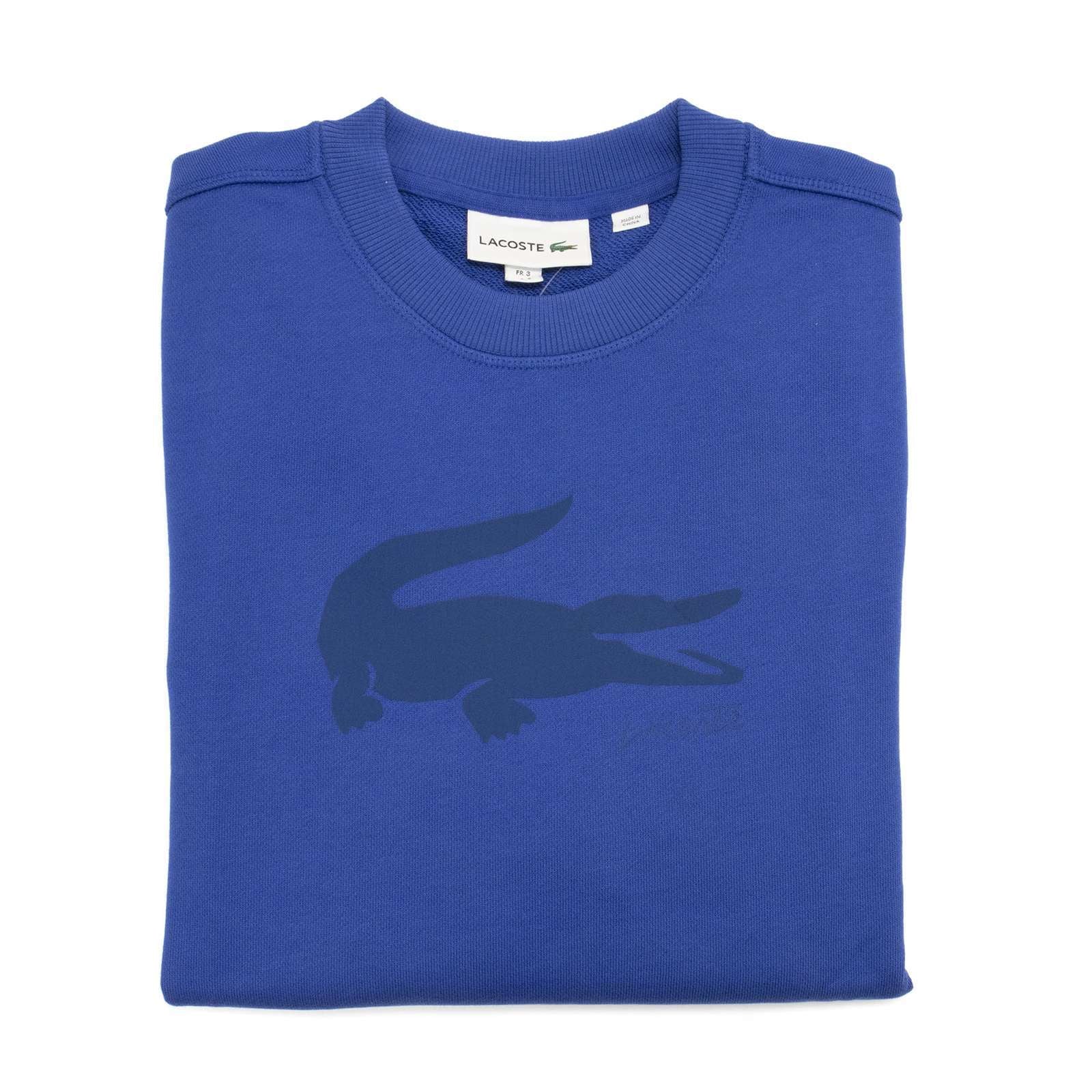 Lacoste Men Cotton Croc Graphic Crew Neck Sweatshirt