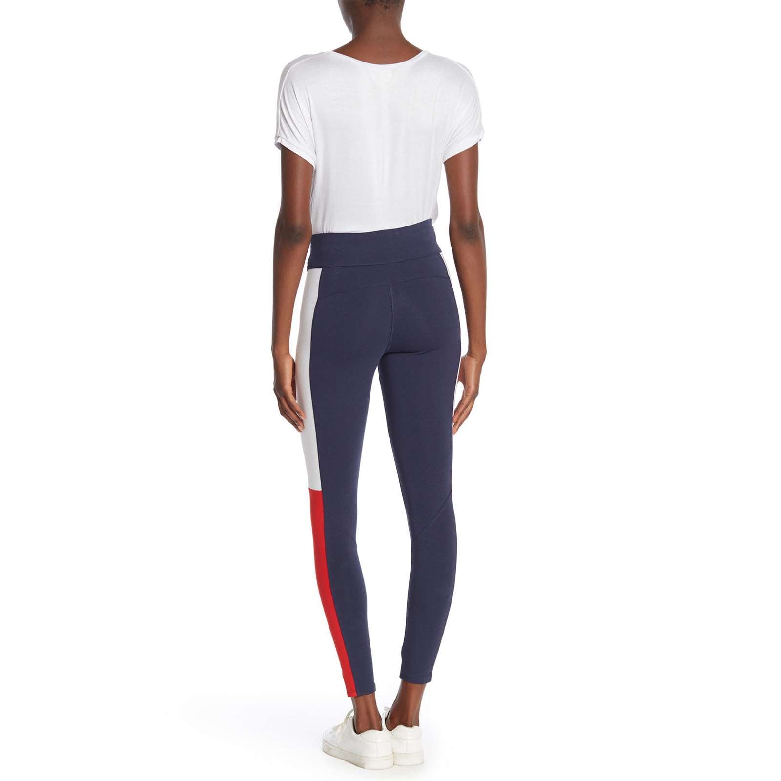 Tommy Hilfiger Women Mid Rise Flag Blocked Leggings