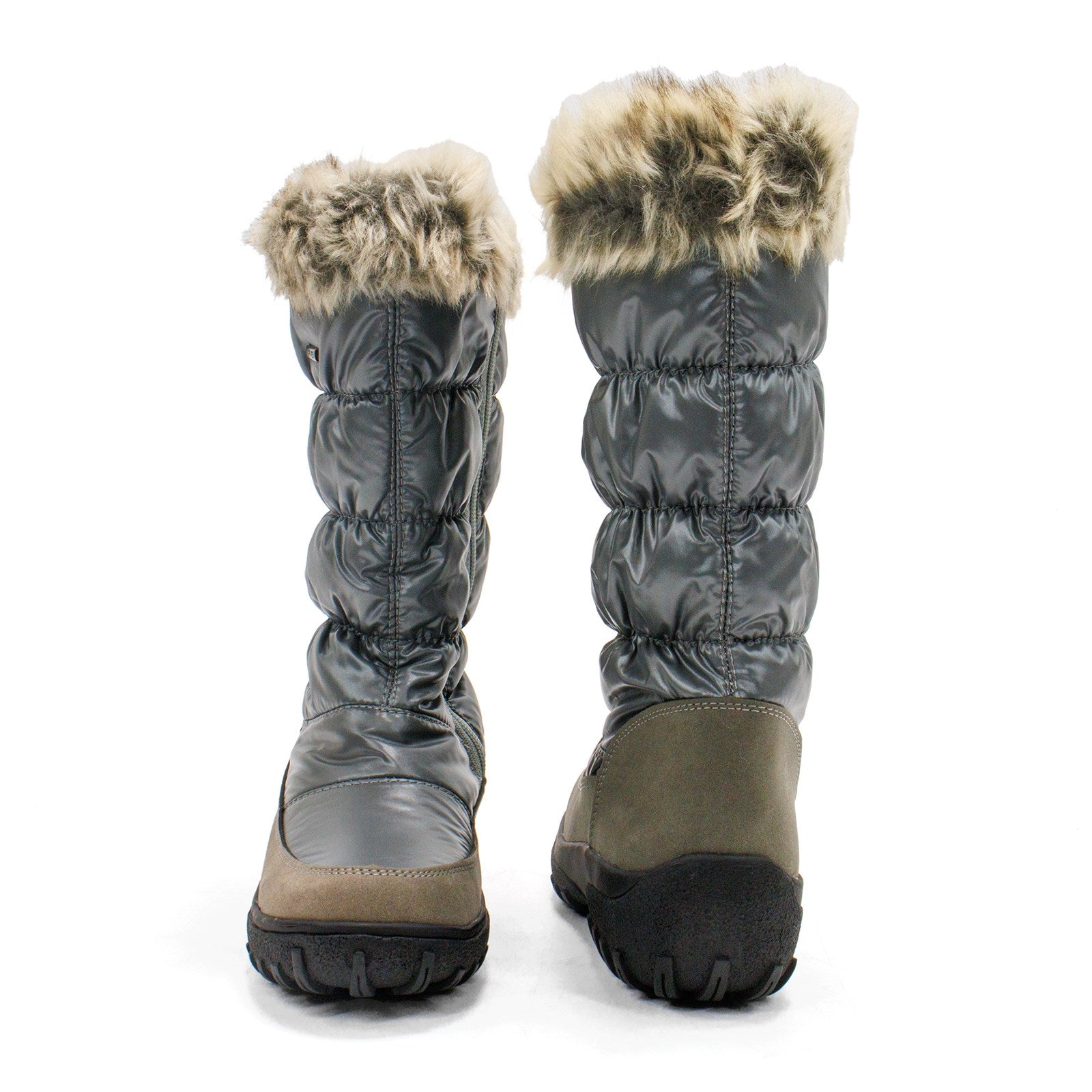 Flexus Women Vanish Faux Fur Cuff Winter Boot