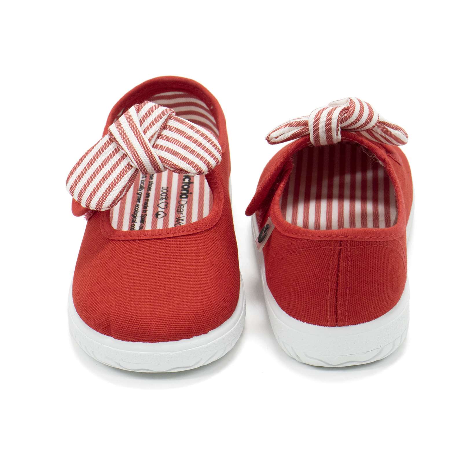 Victoria Toddler Slip On Canvas Bow Shoes