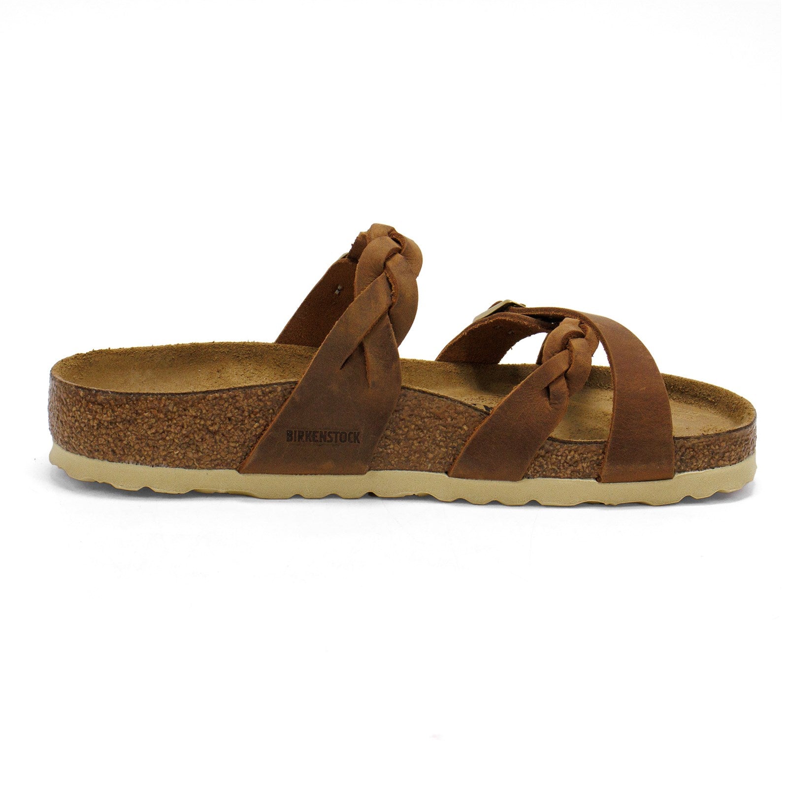 Birkenstock Women Franca Braided Oiled Leather Sandal