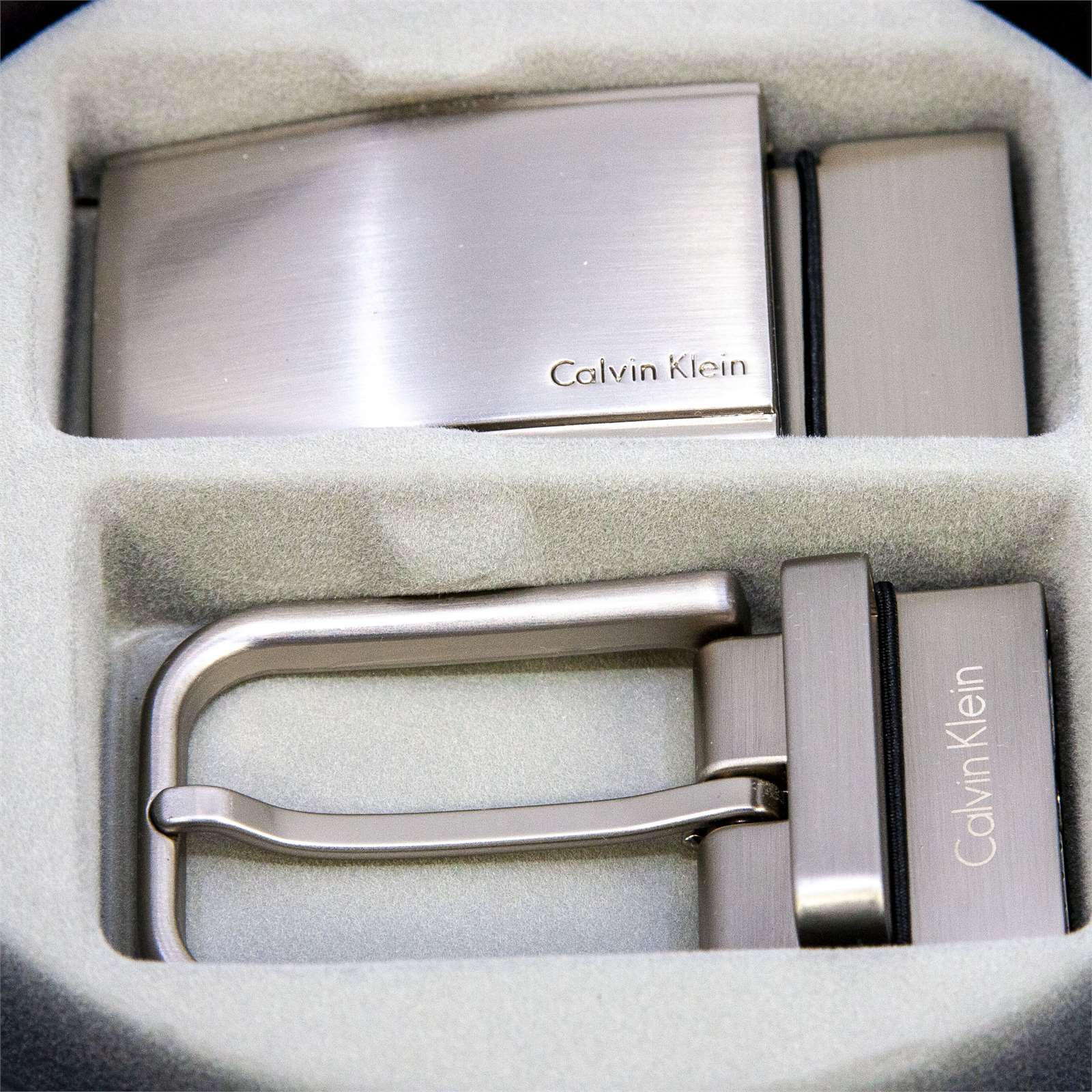 Calvin Klein Men Reversible Leather Belt 3 Piece Set