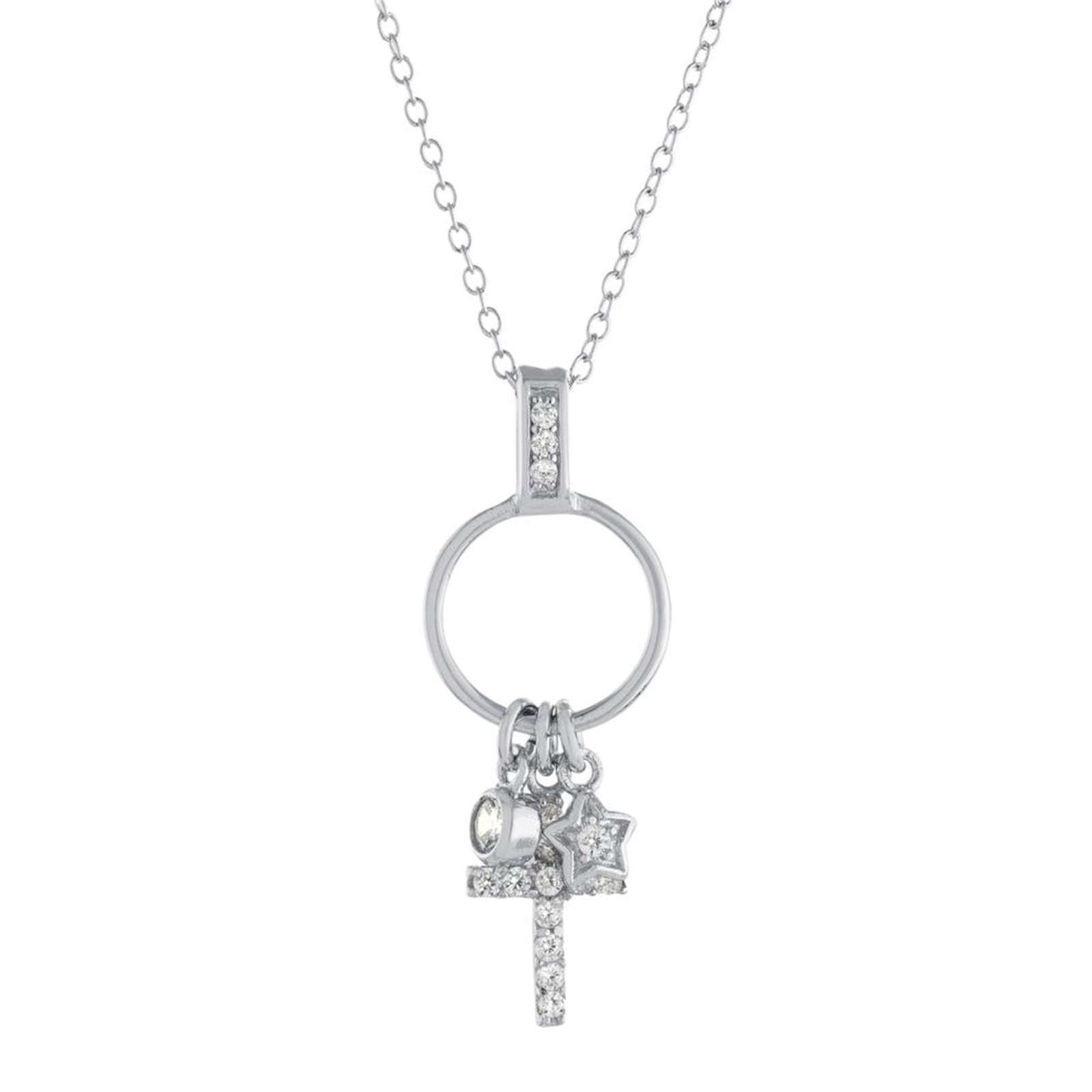 Athra Women Cross Charm Necklace With Extension