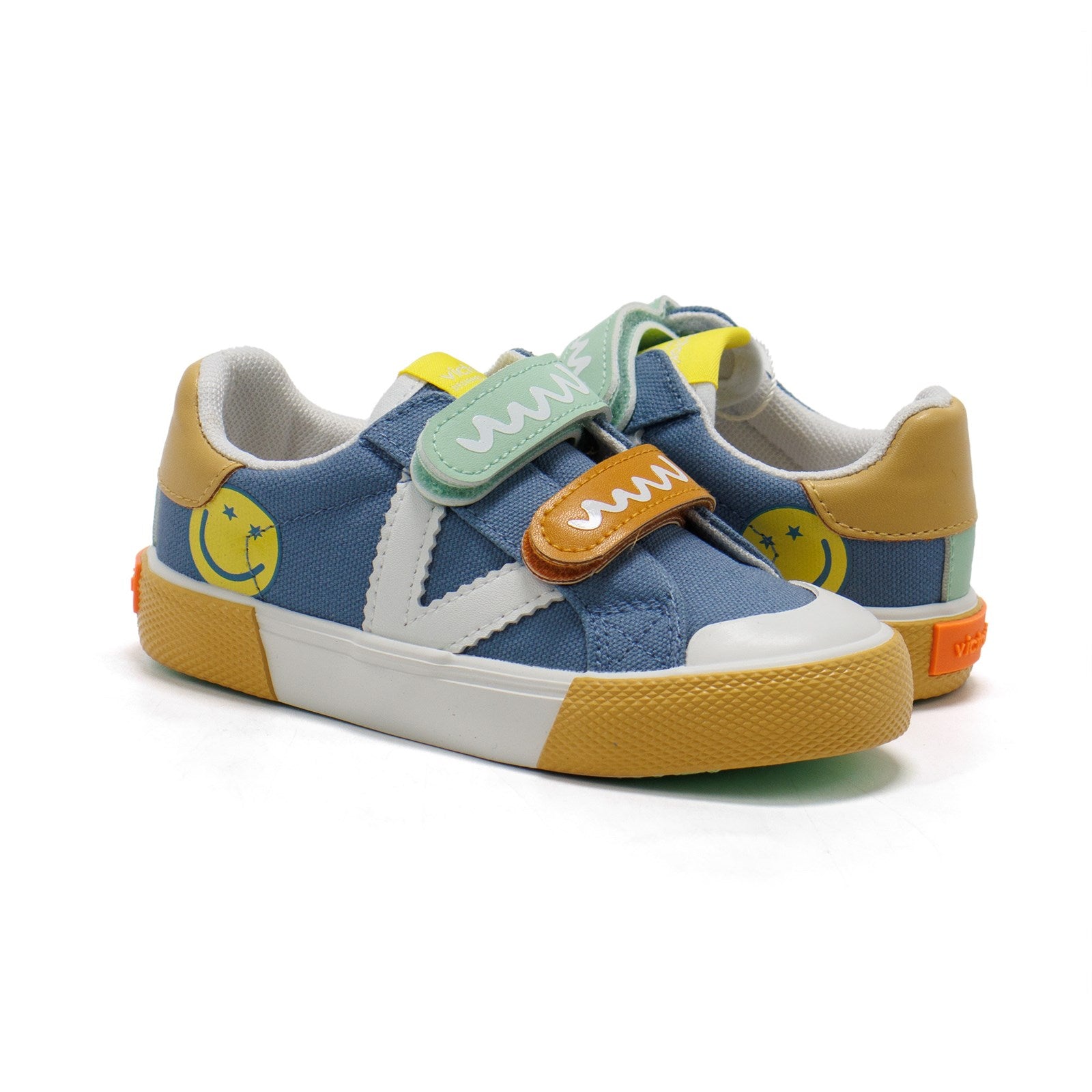 Victoria Toddler Tribu Multicolour Print Strap Sneakers