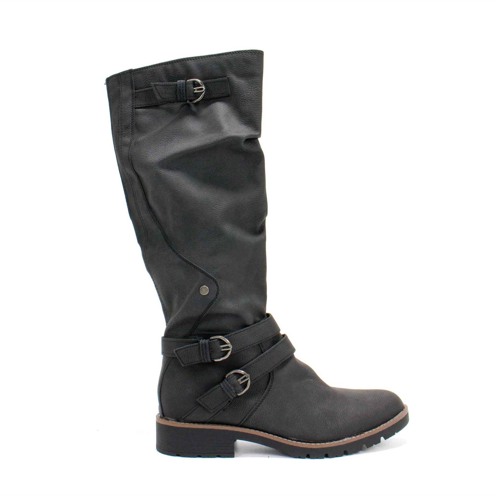 Sun+Stone Women Brinley Faux Leather Knee High Boot