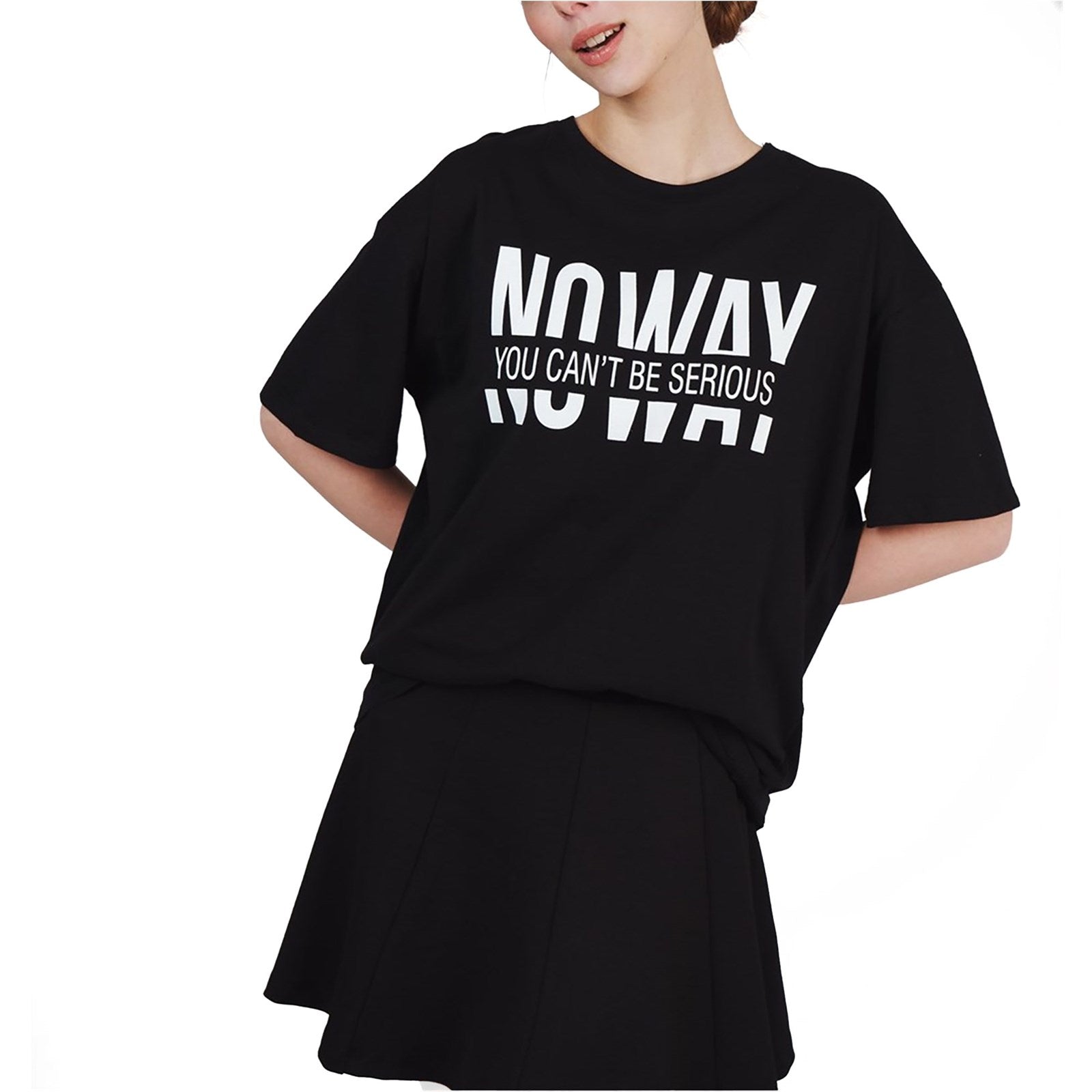 Ambar Women No Way Printed Relaxed Fit T-Shirt