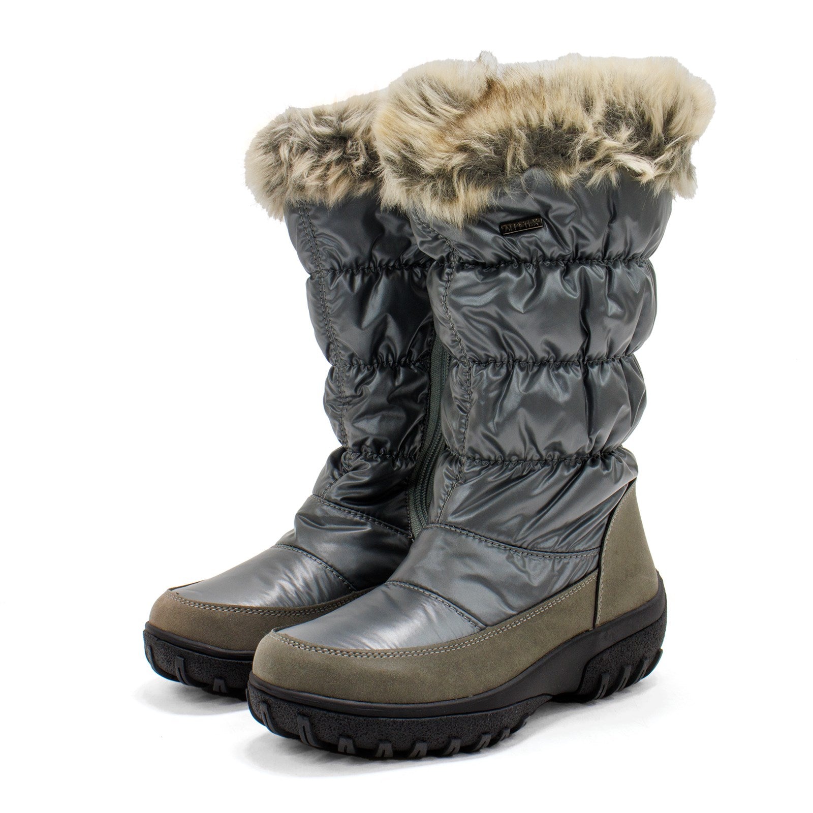 Flexus Women Vanish Faux Fur Cuff Winter Boot