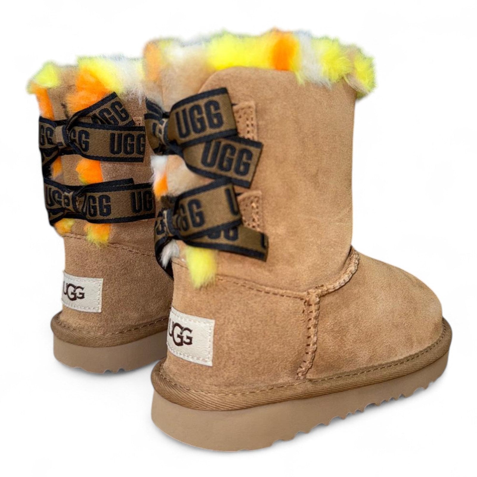 Ugg Toddler Bailey Bow Plaid Punk Boot