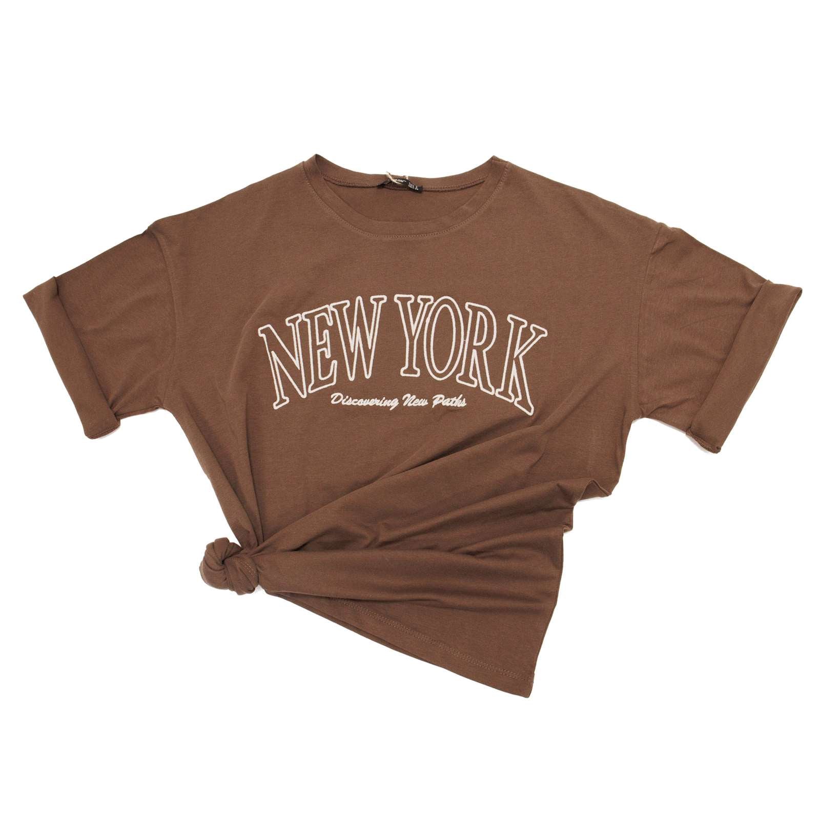 Ambar Women New York City Logo Relaxed Fit T-Shirt