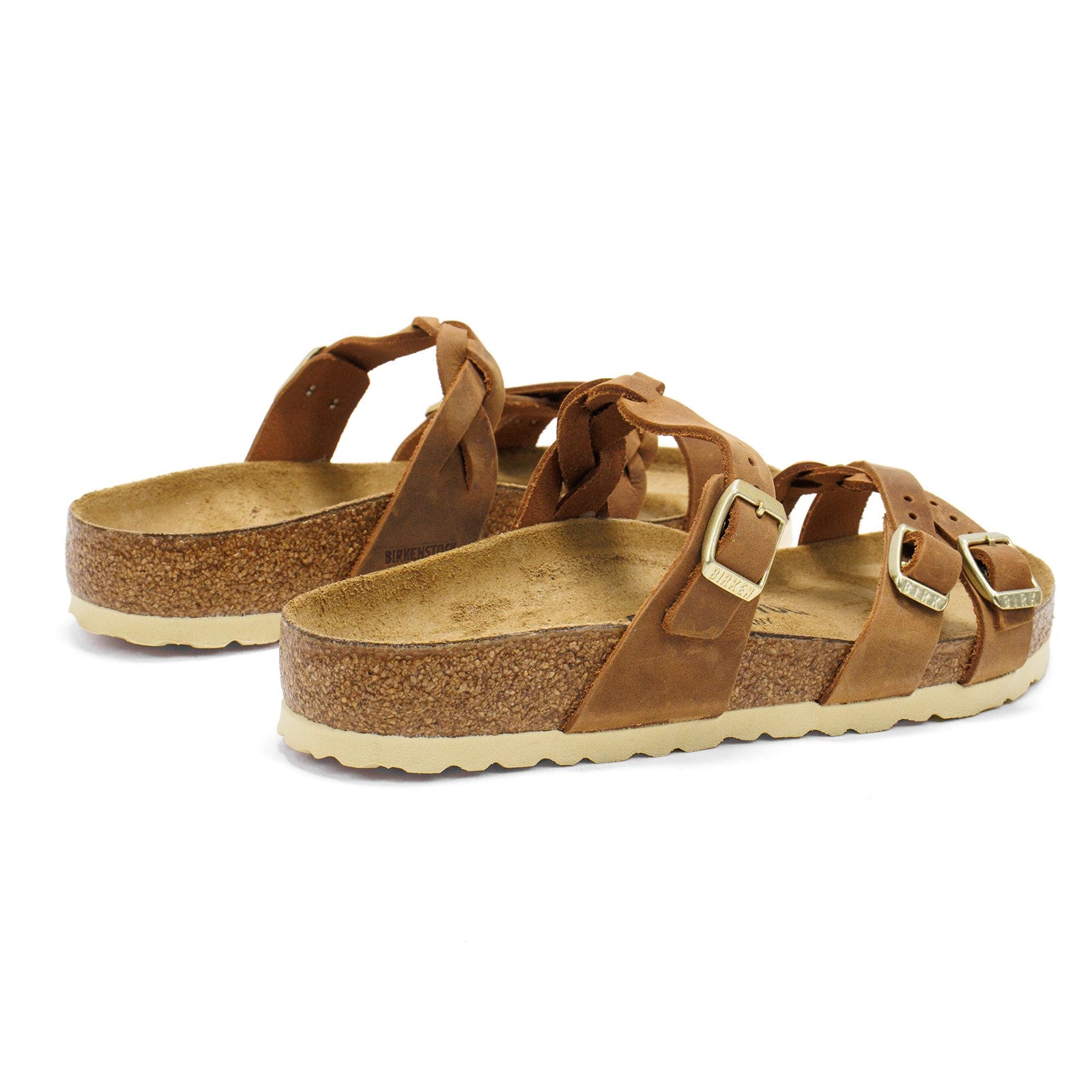 Birkenstock Women Franca Braided Oiled Leather Sandal