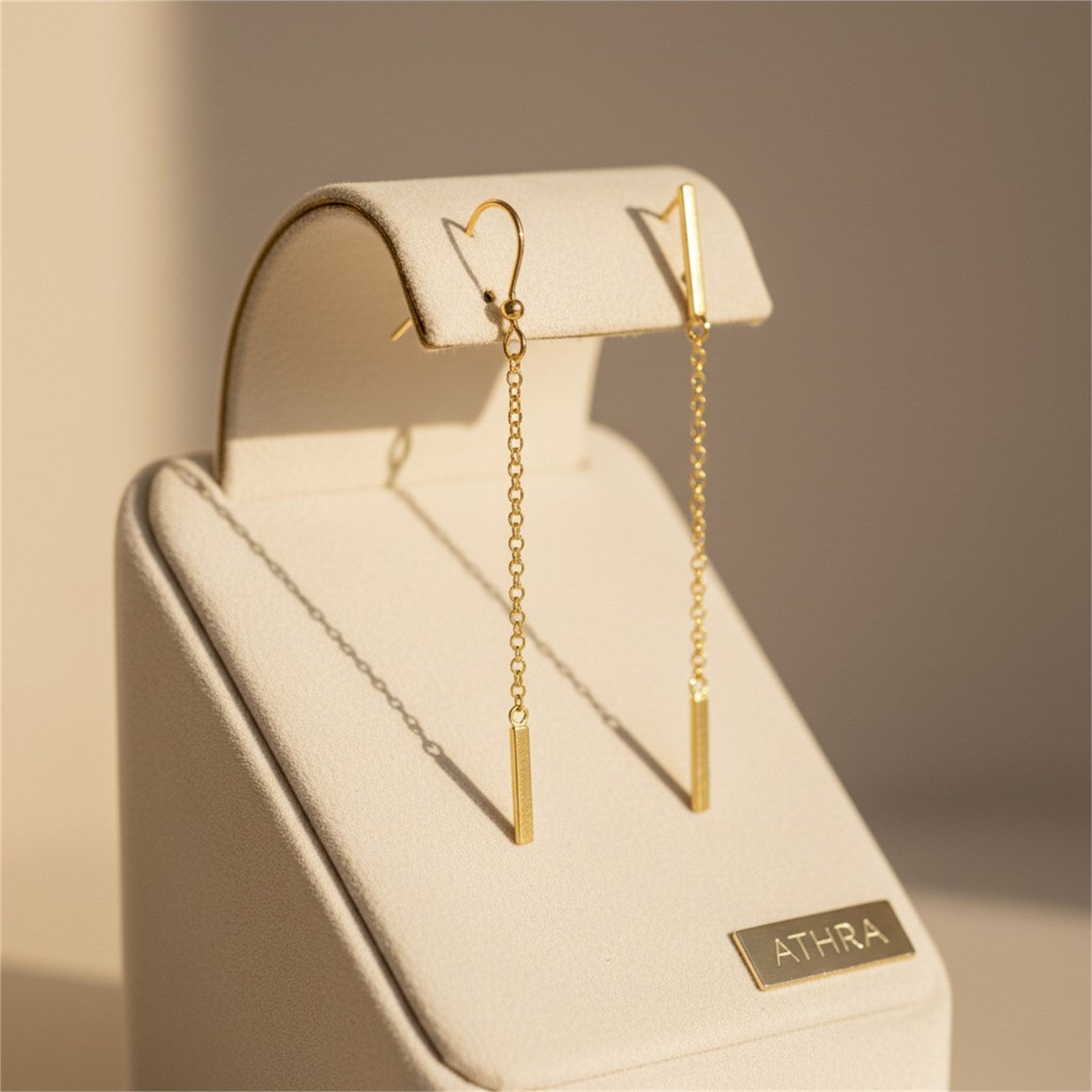 Athra Women Bar Chain Drop Earring