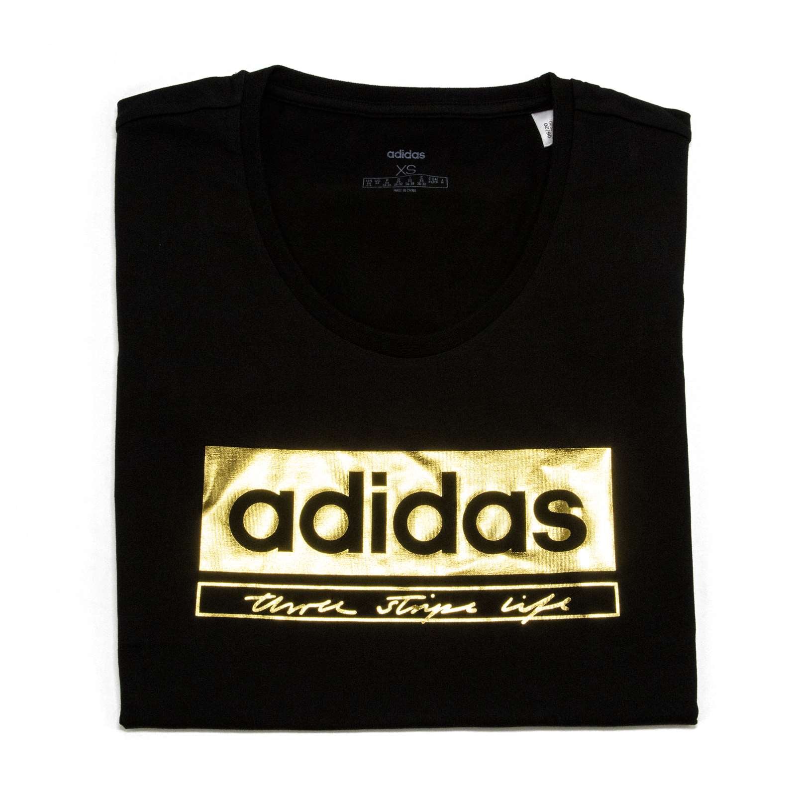 Adidas Women Foil Grahic Crew Neck Tee