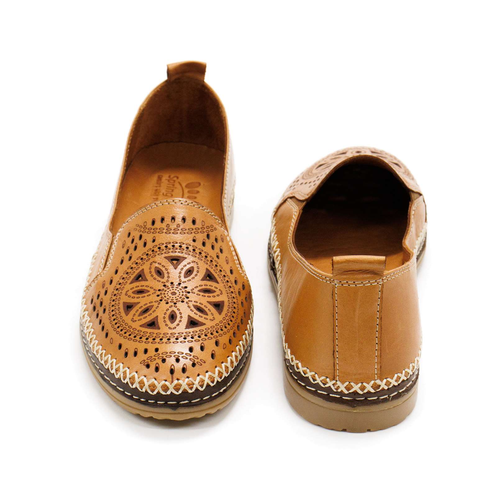 Spring Step Women Ingrid Perforated Leather Slip-On