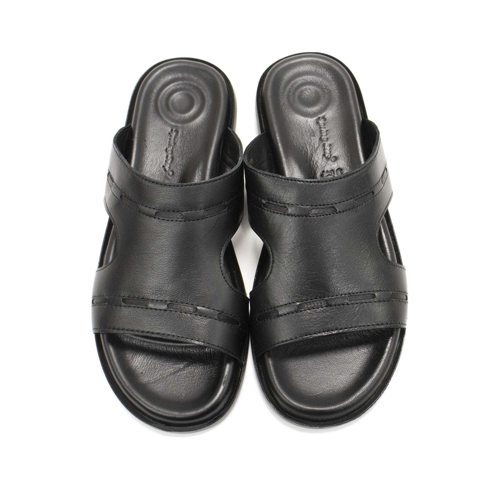 Spring Step Men Benn Leather Slide Sandal