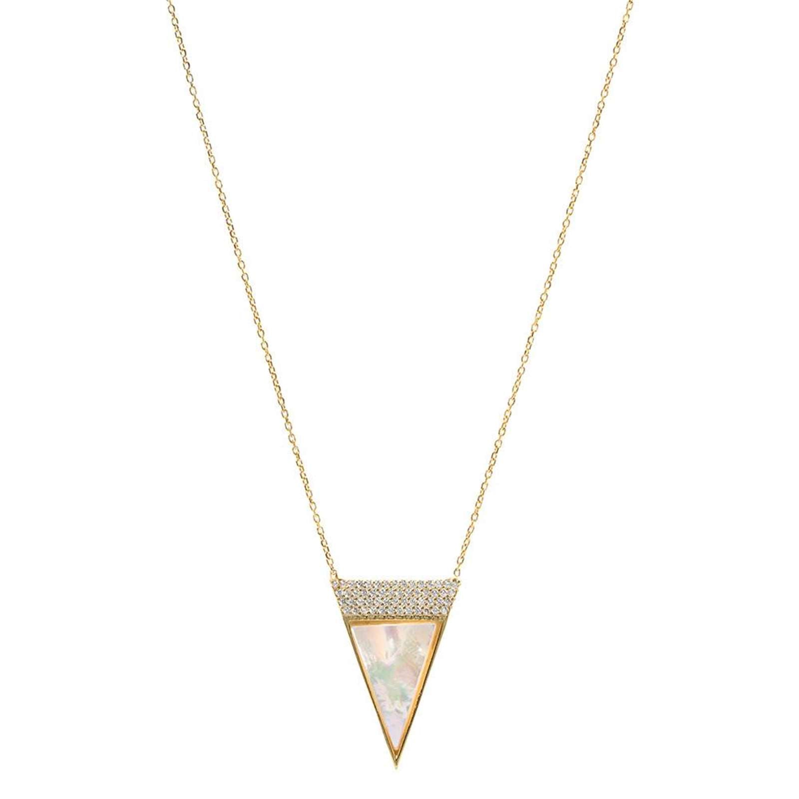 Athra Women Triangle Drop Necklace With Extension
