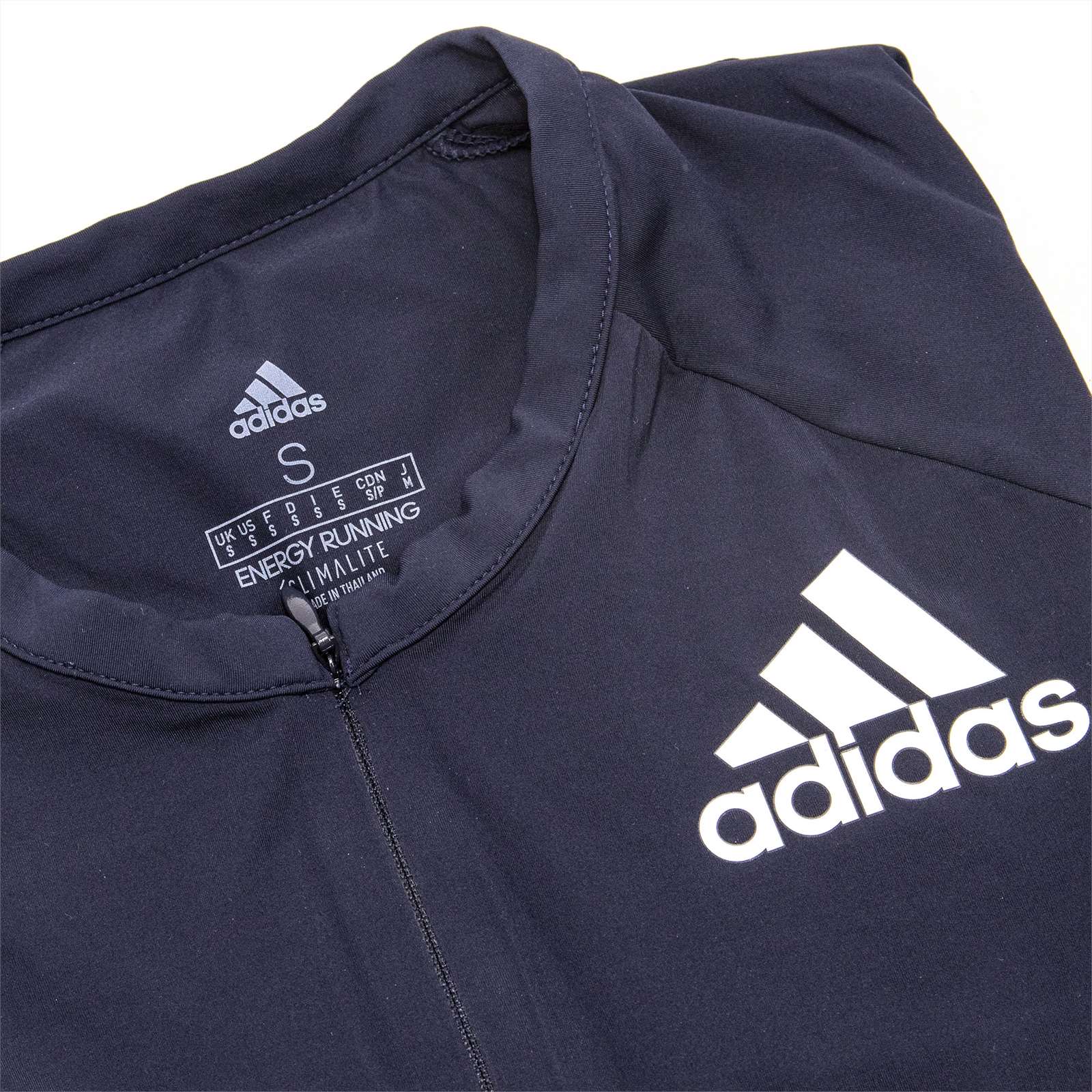 Adidas Men Half Zip Long Sleeve Tee