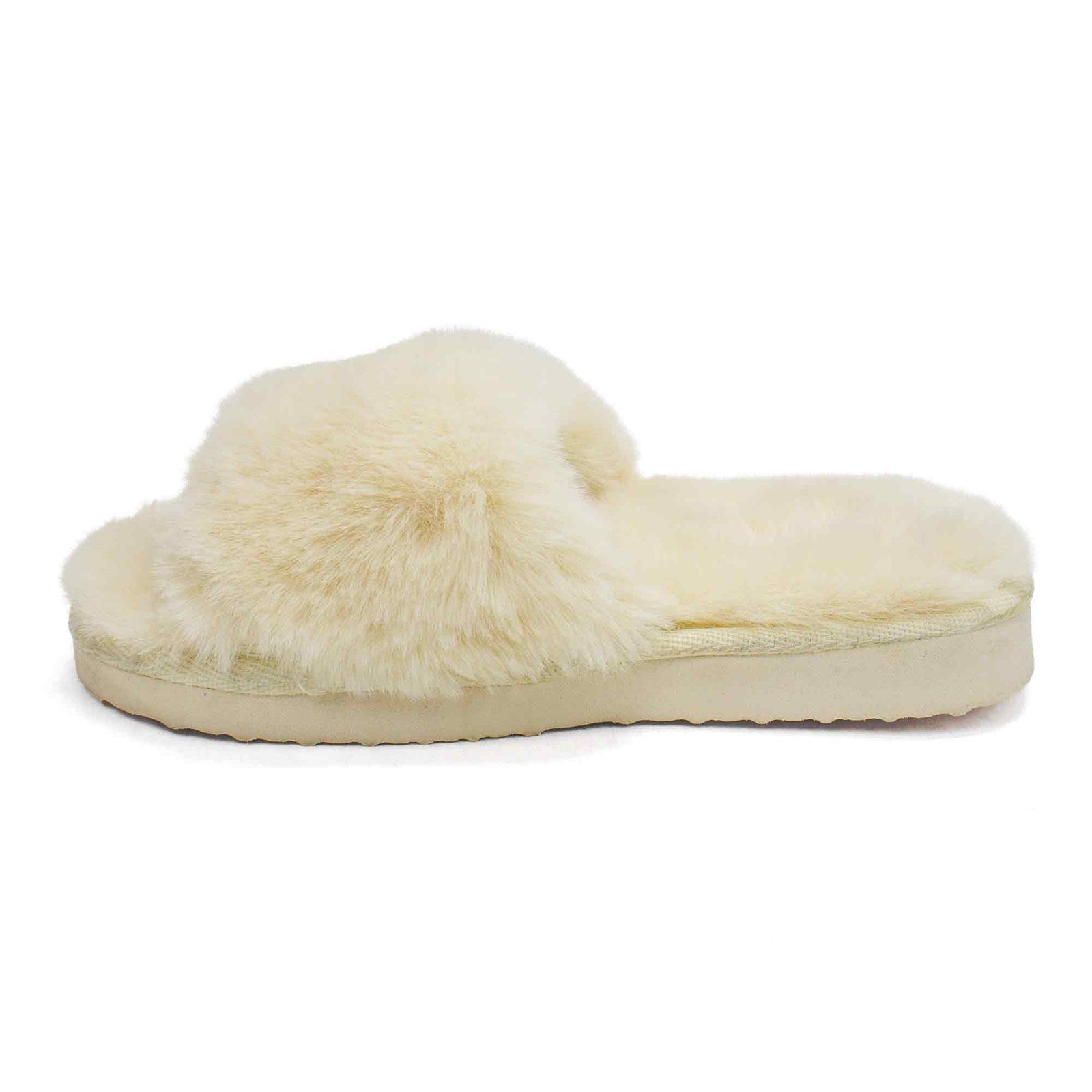 Inc Women Dinnaa Faux Fur Slide Slipper