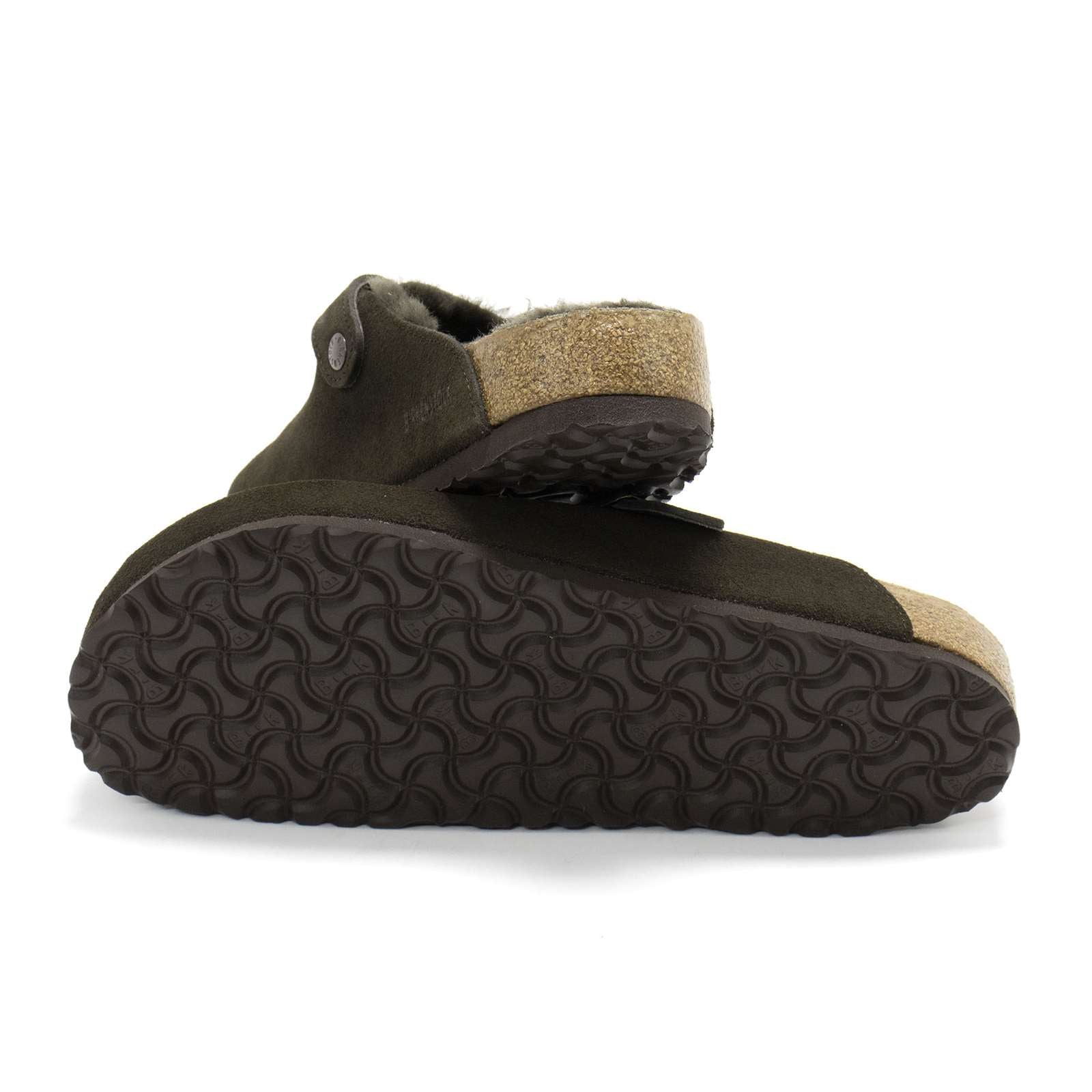 Birkenstock Men Boston Shearling Suede Clogs