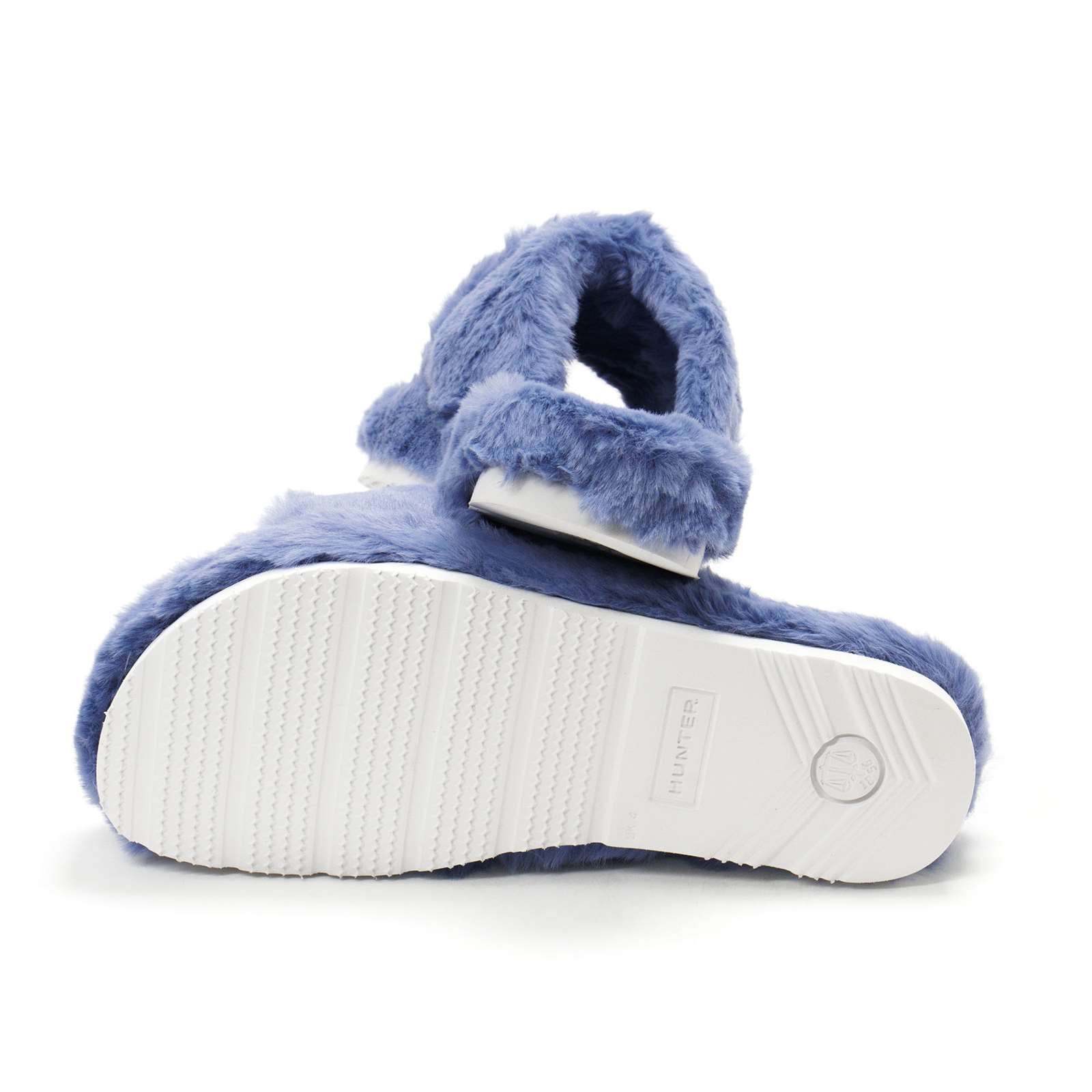 Hunter Women Faux Fur Flatform Crossover Slide