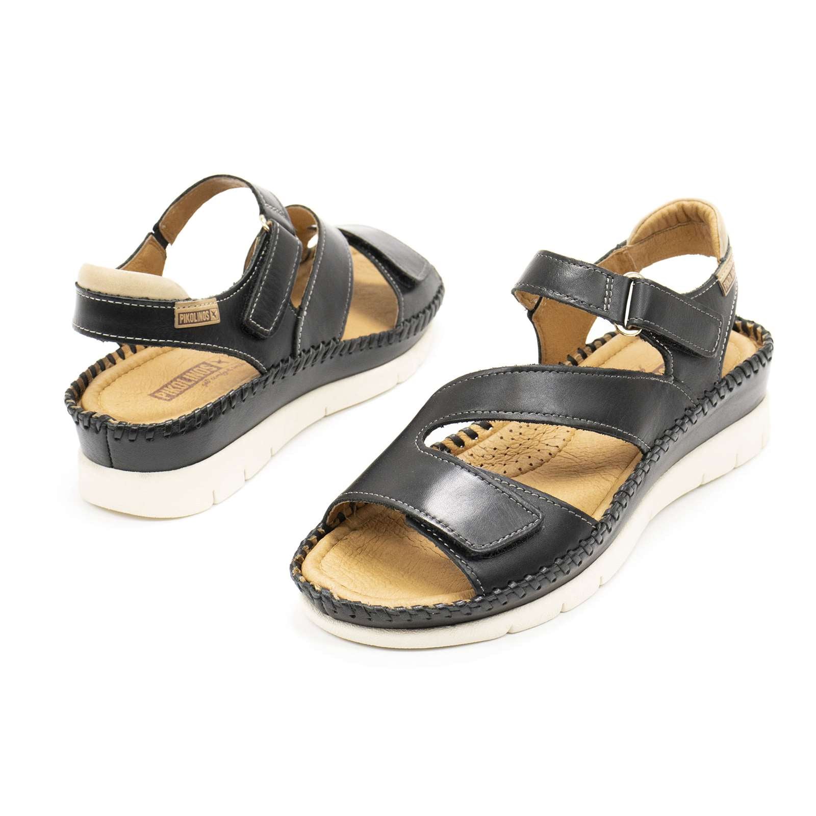 Pikolinos Women Altea Leather Wedge Sandals