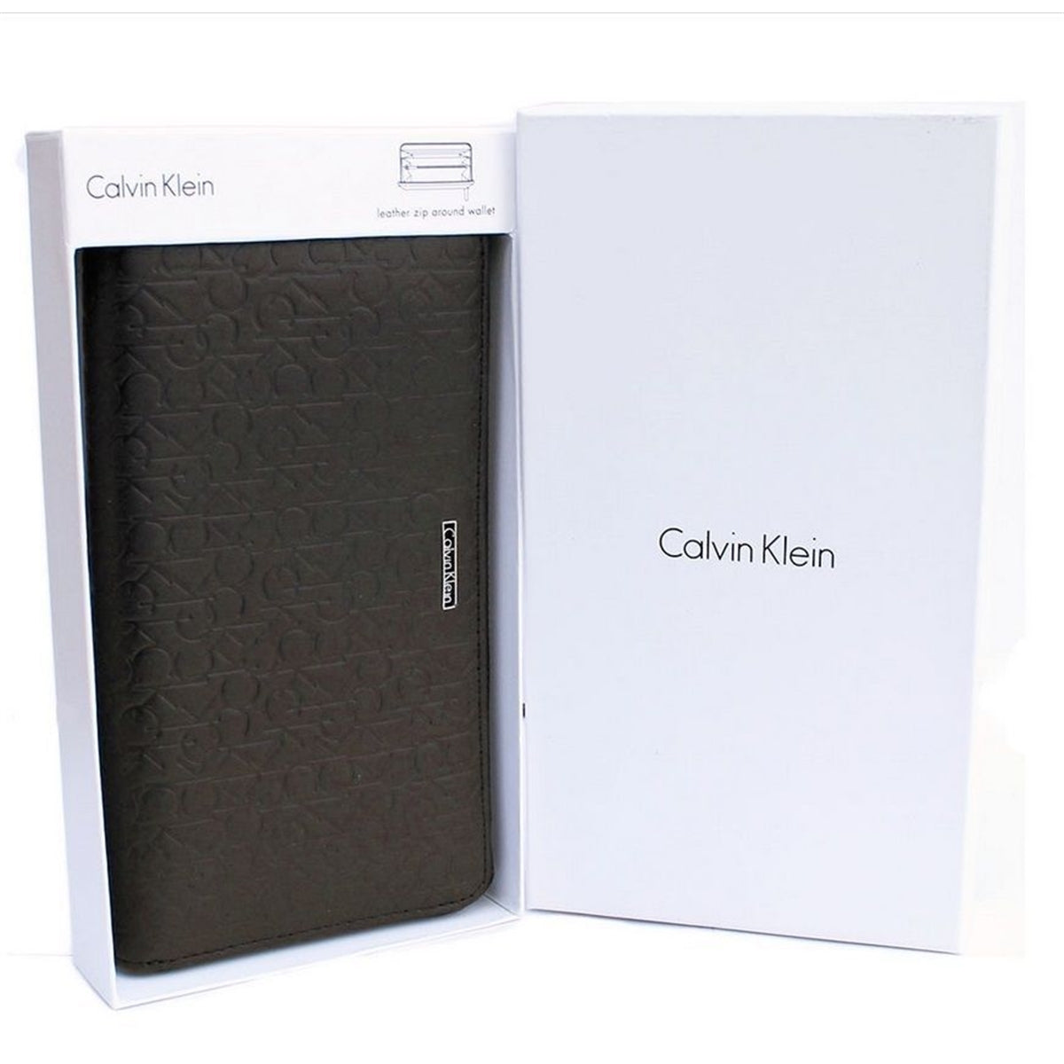Calvin Klein Women Zip Continental Wallet 74287 Brown