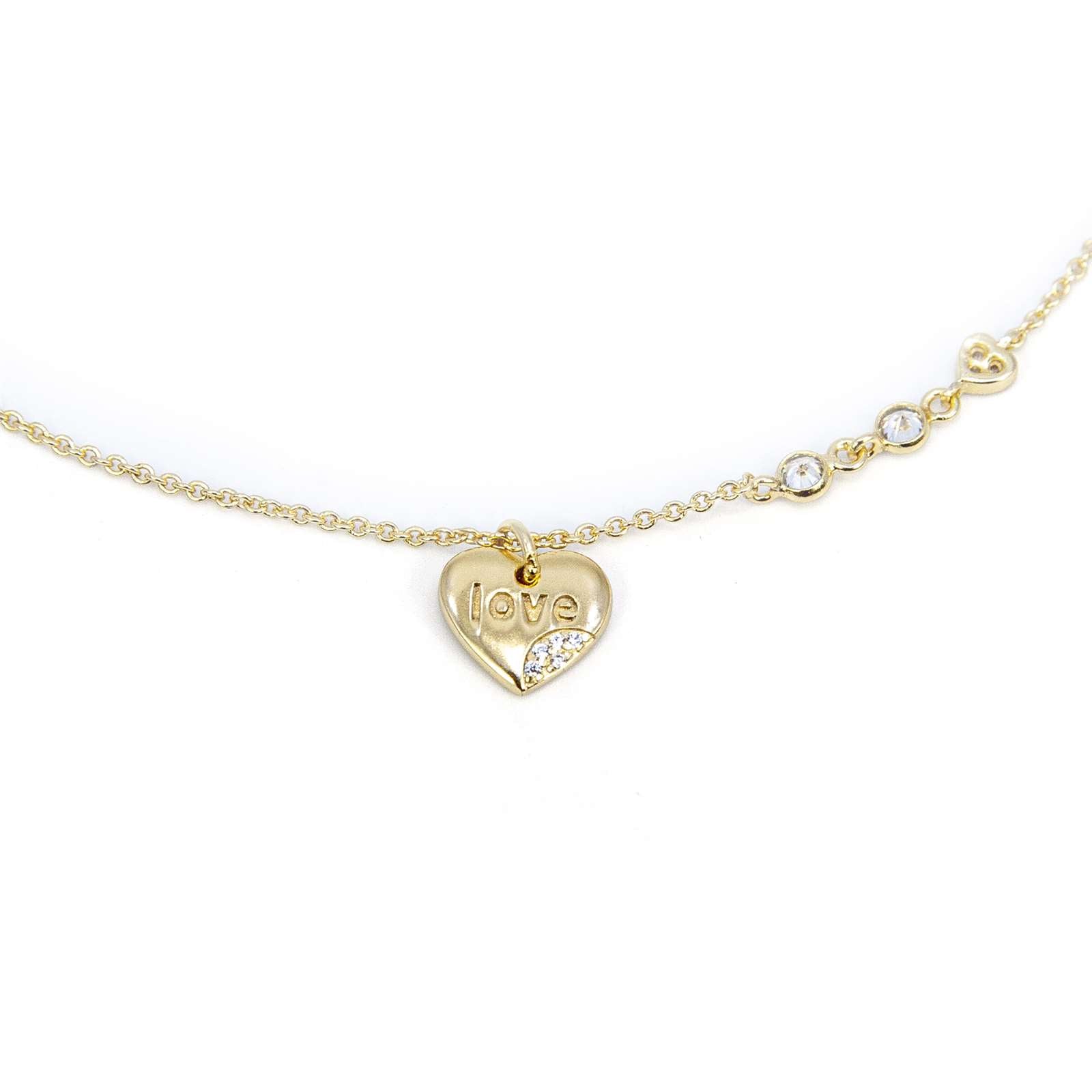 Athra Women Love Heart Necklace With Extension