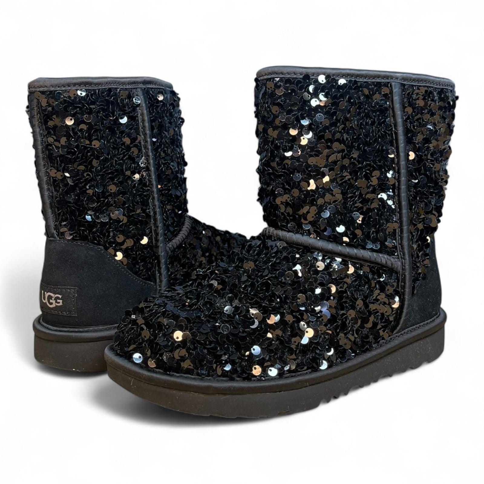 Ugg Girl Classic Short Chunky Sequin Fashion Boot