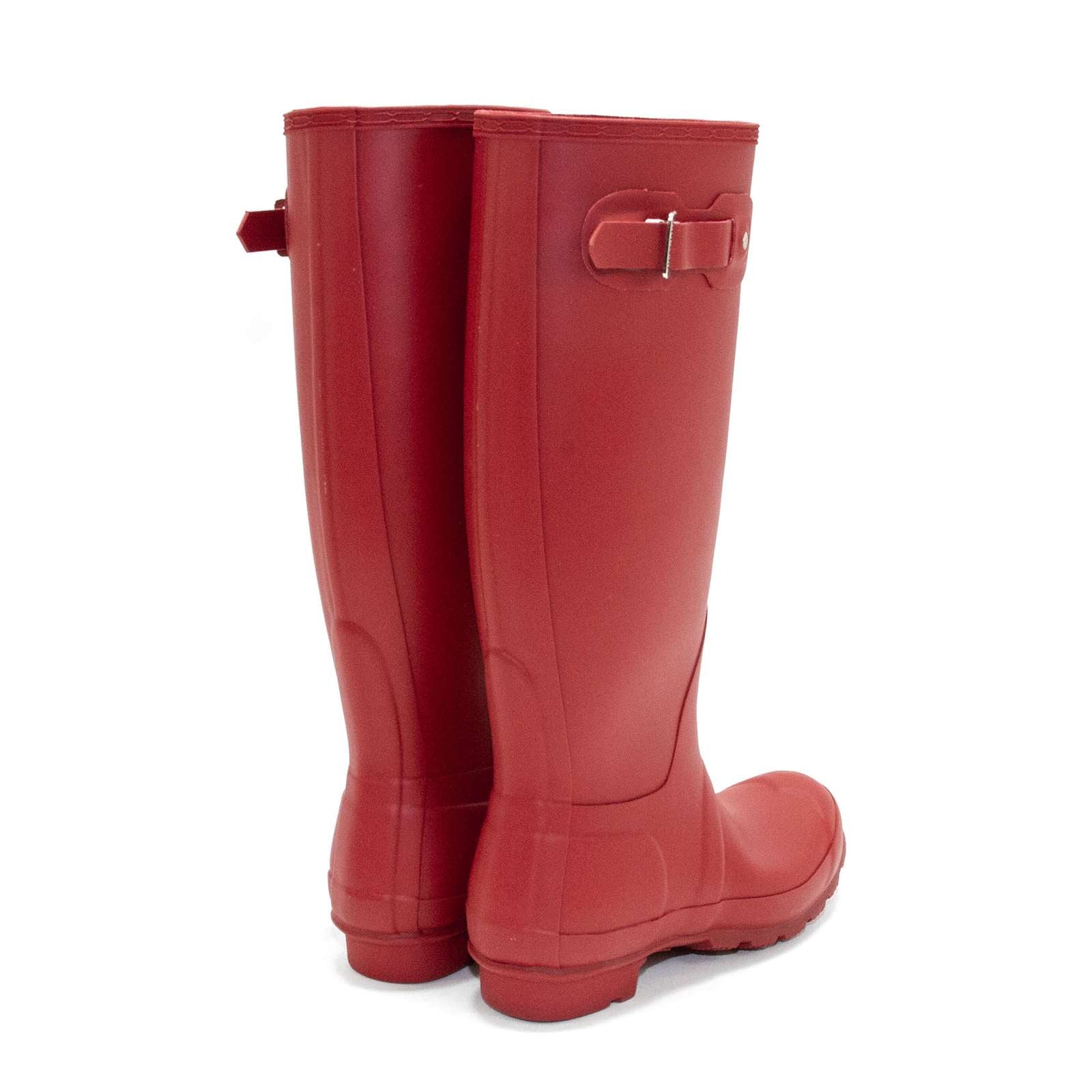 HUNTER $178 Matte Original Tall Military Red Rubber store Rainboots Size 7