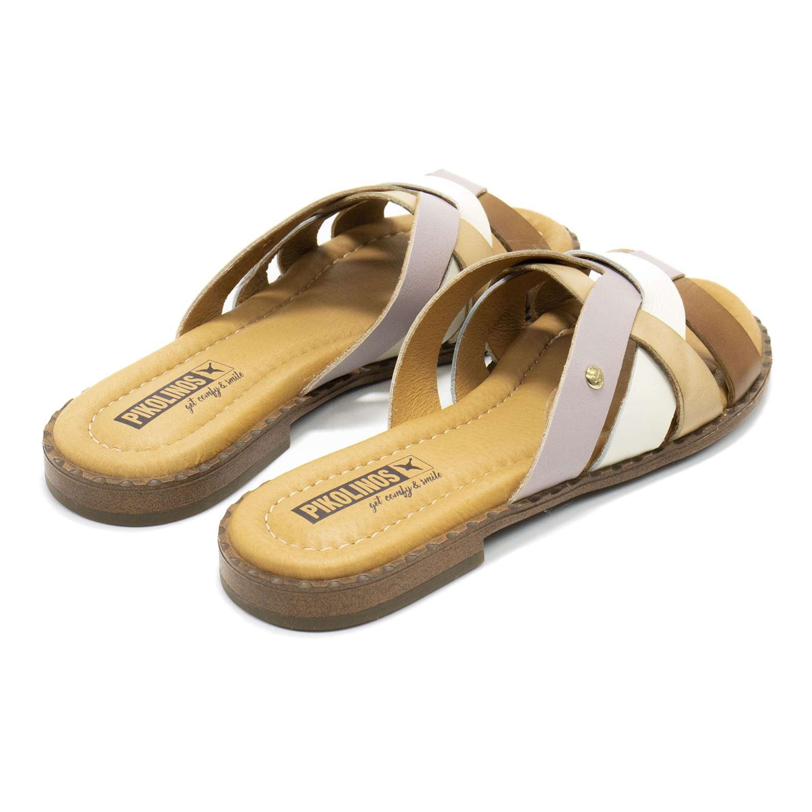 Pikolinos Women Algar Leather Slide Sandals