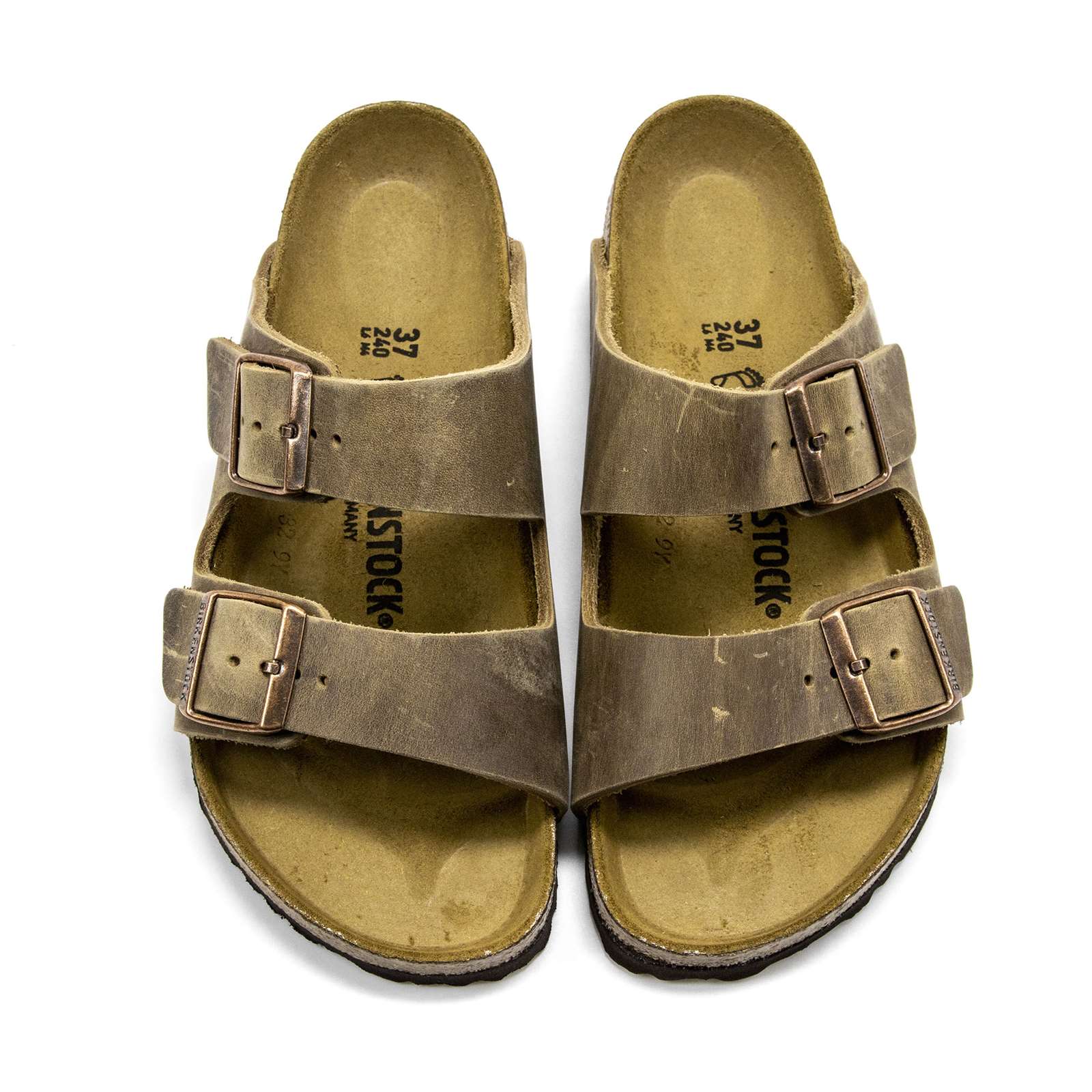 Birkenstock Men Arizona Oiled Leather Sandals