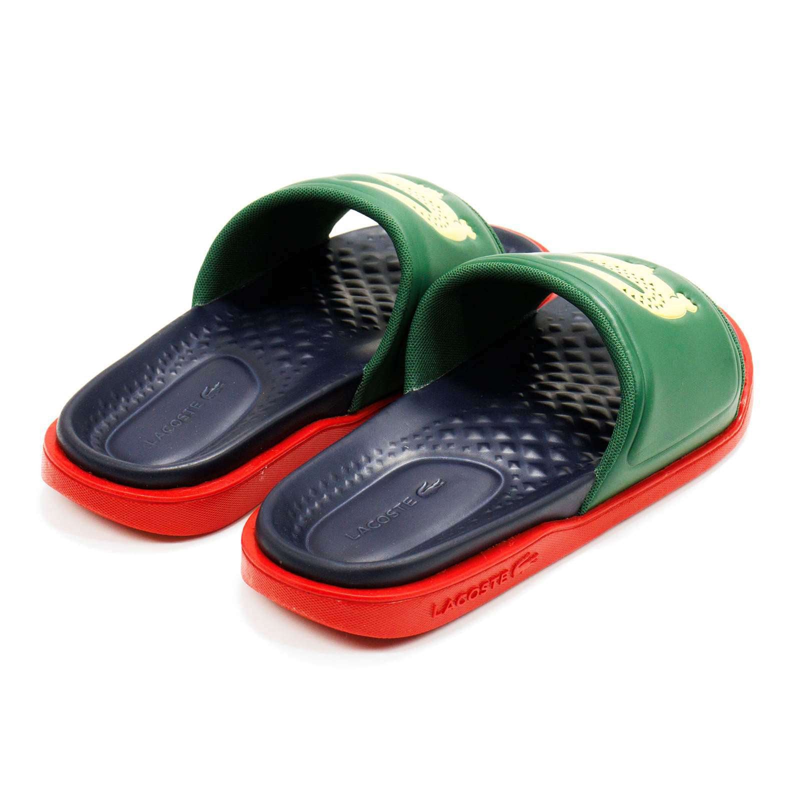 Lacoste Men Croco Dualiste 1122 2 Slide Sandals