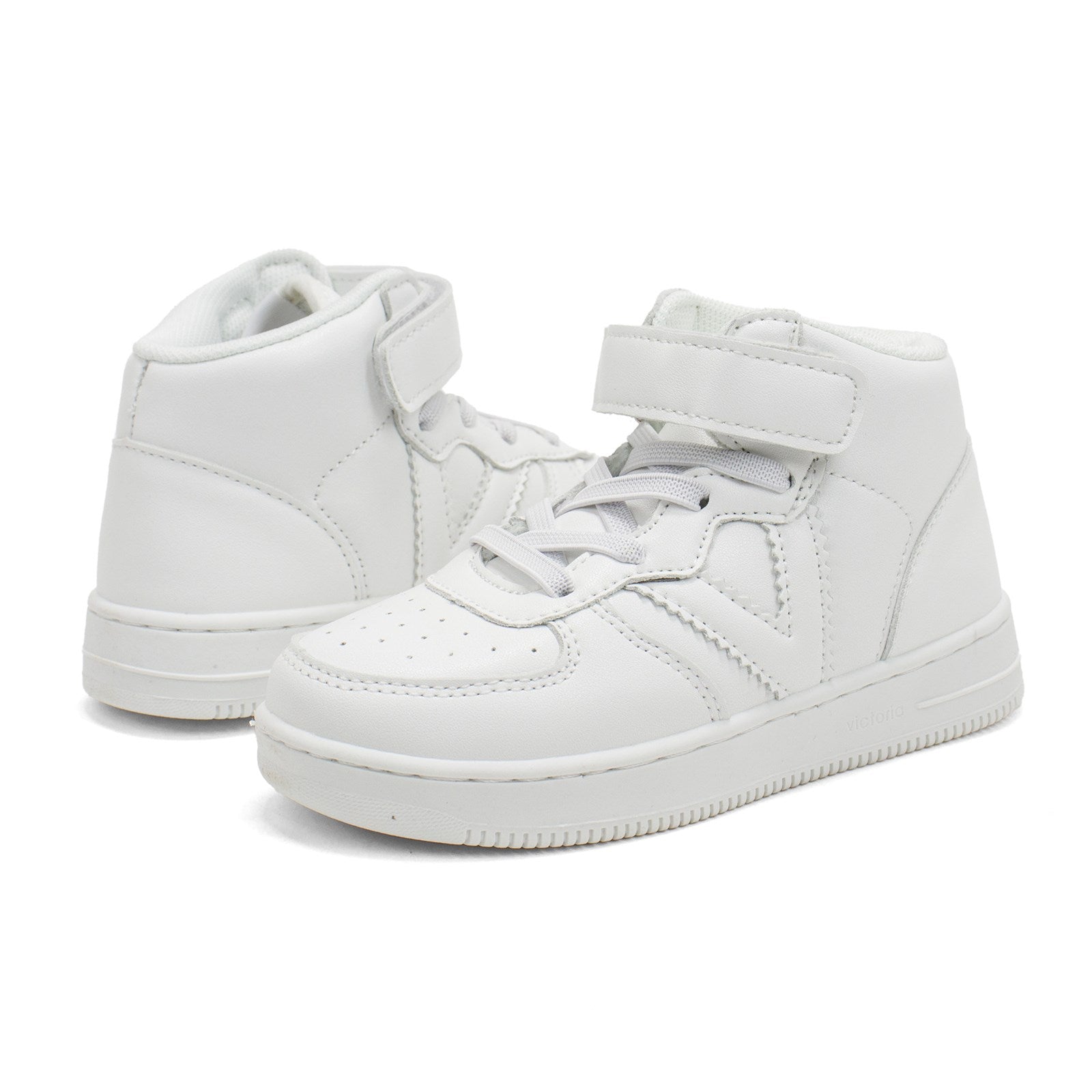 Victoria Toddler Tiempo Faux Leather High-Top Sneakers