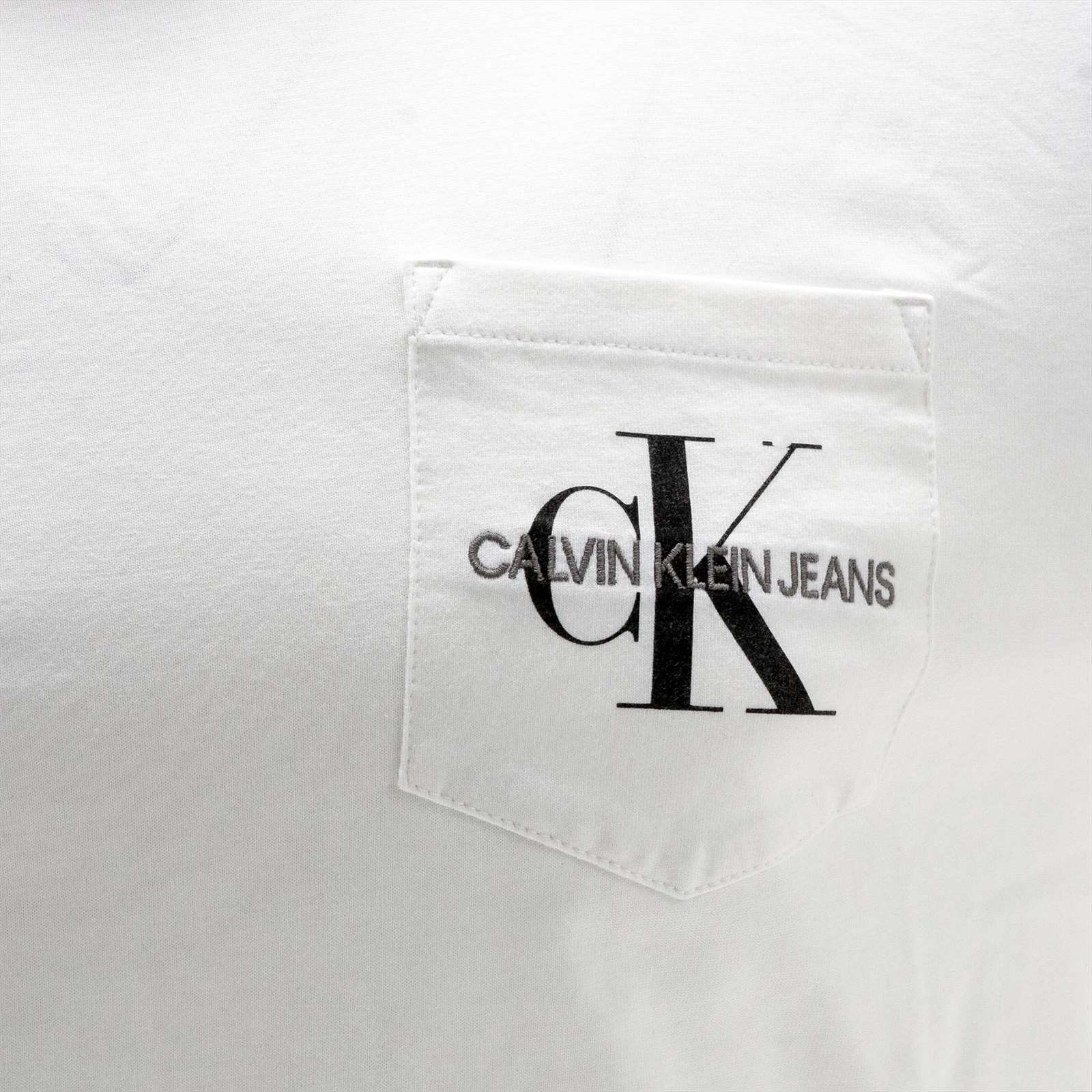 Calvin Klein Men Garment Dyed Monogram Pocket Tee