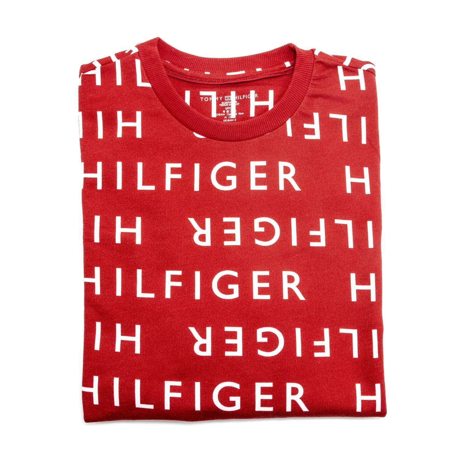 Tommy Hilfiger Men Allover Hilfiger Brush Fleece Crewneck