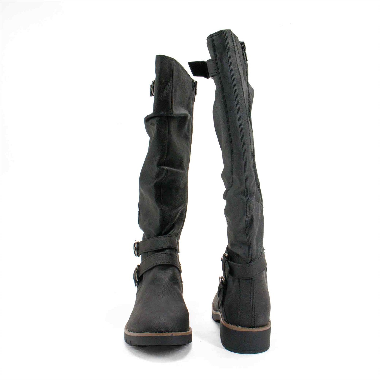 Sun+Stone Women Brinley Faux Leather Knee High Boot