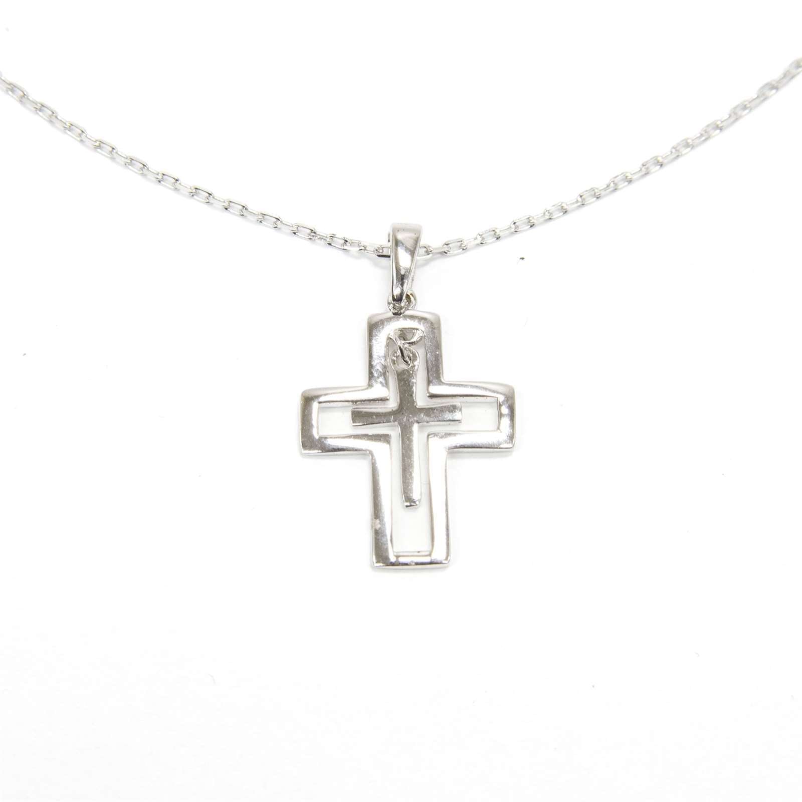 Athra Women Double Cross Necklace