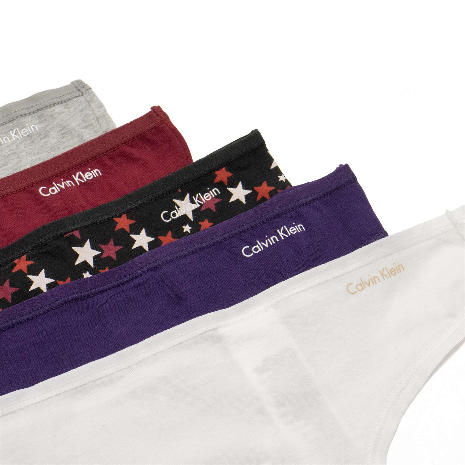 Calvin Klein Women 5-Pack Cotton Form Thong