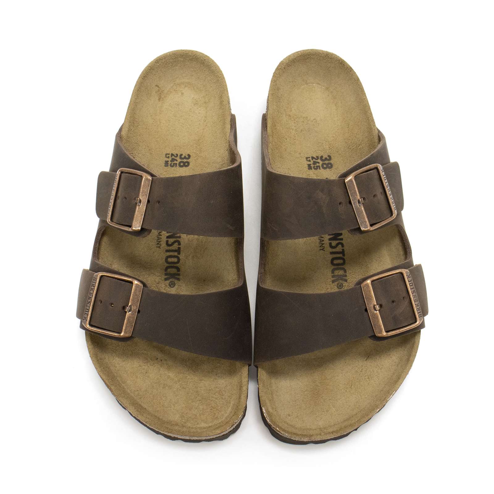 Birkenstock Men Arizona Oiled Leather Sandals