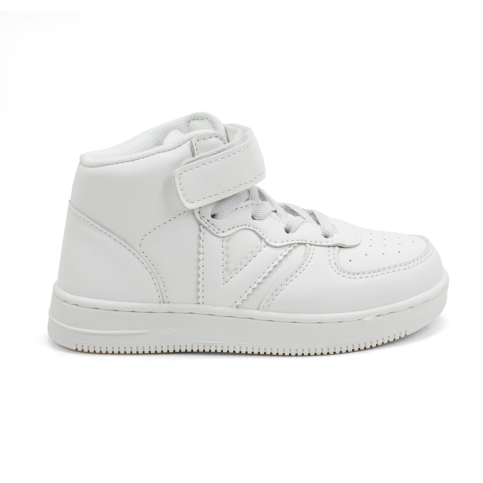 Victoria Boy Tiempo Faux Leather High-Top Sneakers