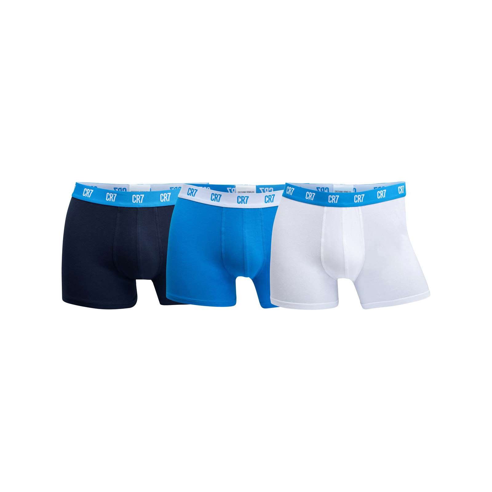 Cr7 Men 3-Pack Trunk Cotton Stretch Boxers