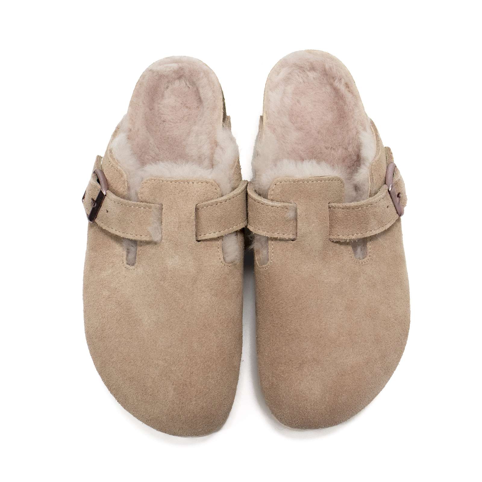 Birkenstock Women Boston Shearling Suede Clogs