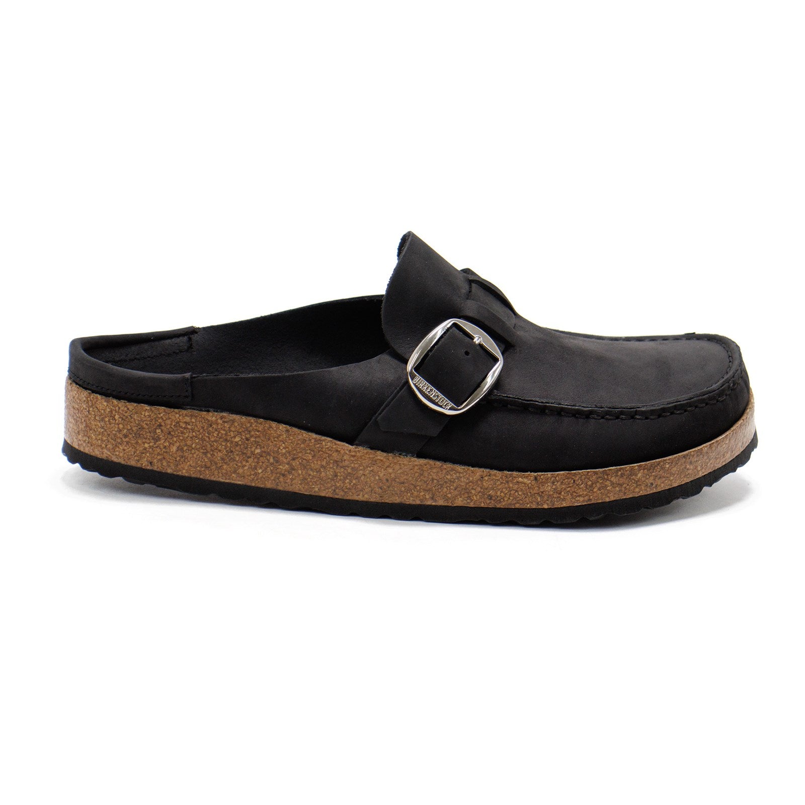 Birkenstock Women Buckley Oiled Leather Slip-On Clog Shoes