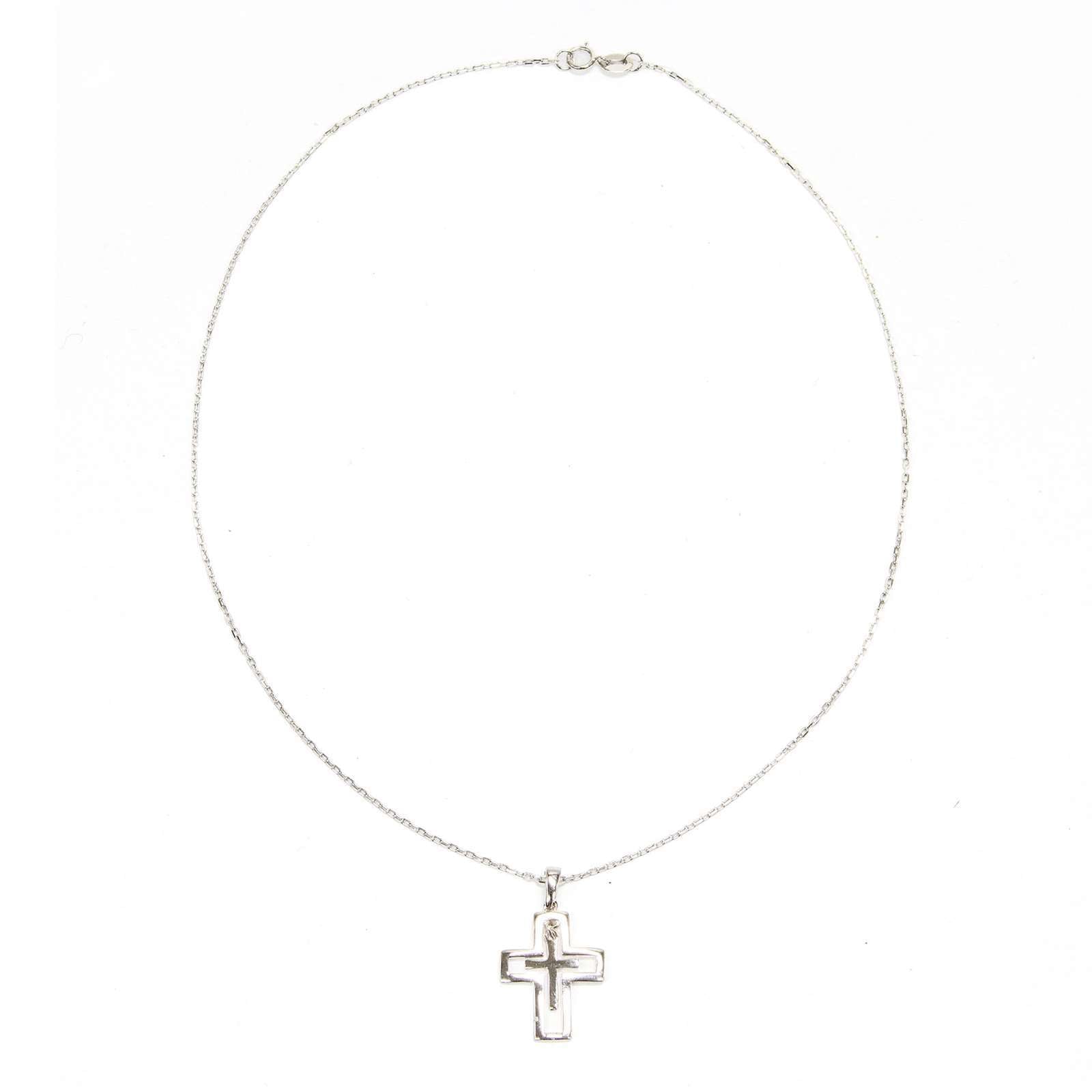 Athra Women Double Cross Necklace