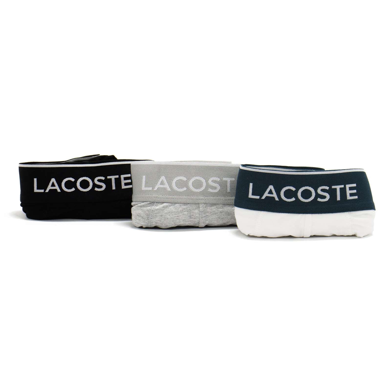 Lacoste Men 3 Pack Cotton Stretch Boxer Briefs