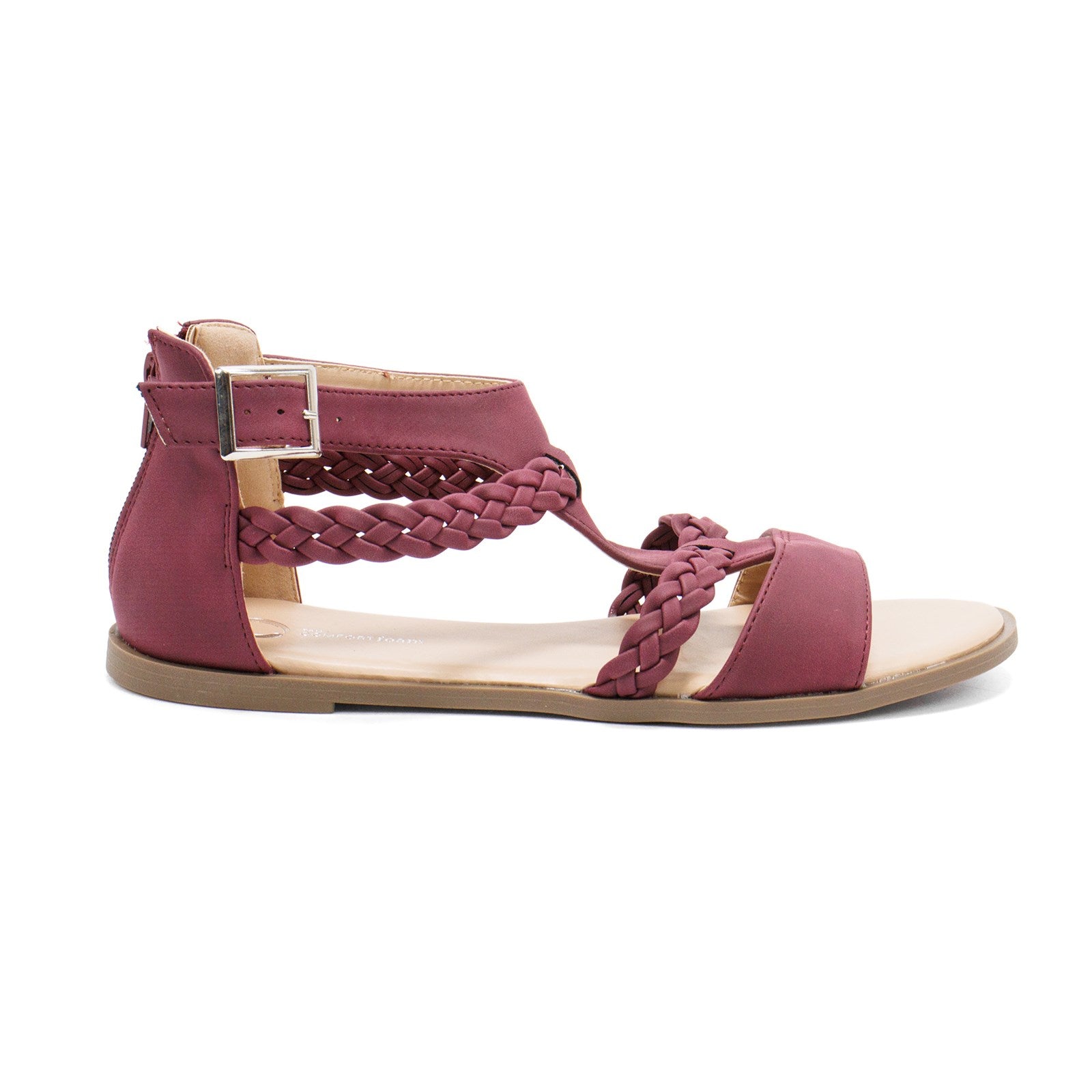 Journee Collection Women Florence Braided Flat Sandal