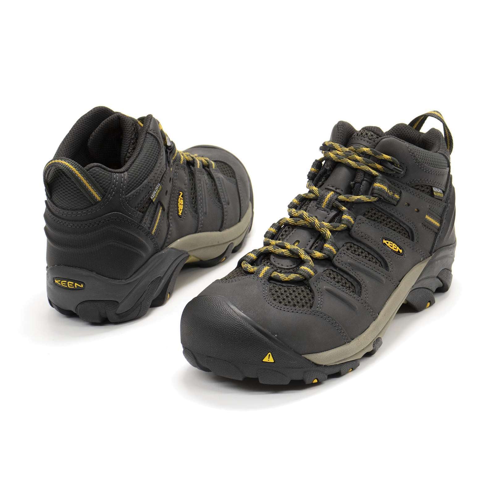 Keen Men Lansing Mid Waterproof Steel Toe Work Shoes