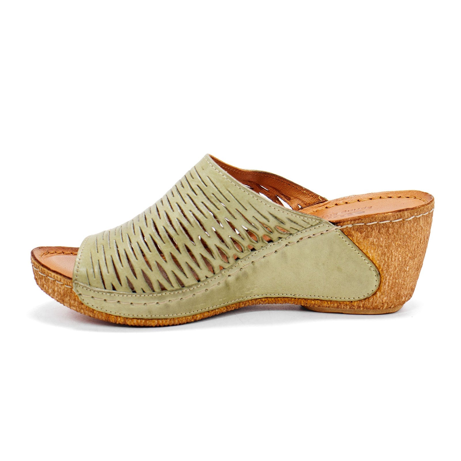 Spring Step Women Cunacena Slip On Wedge Sandal