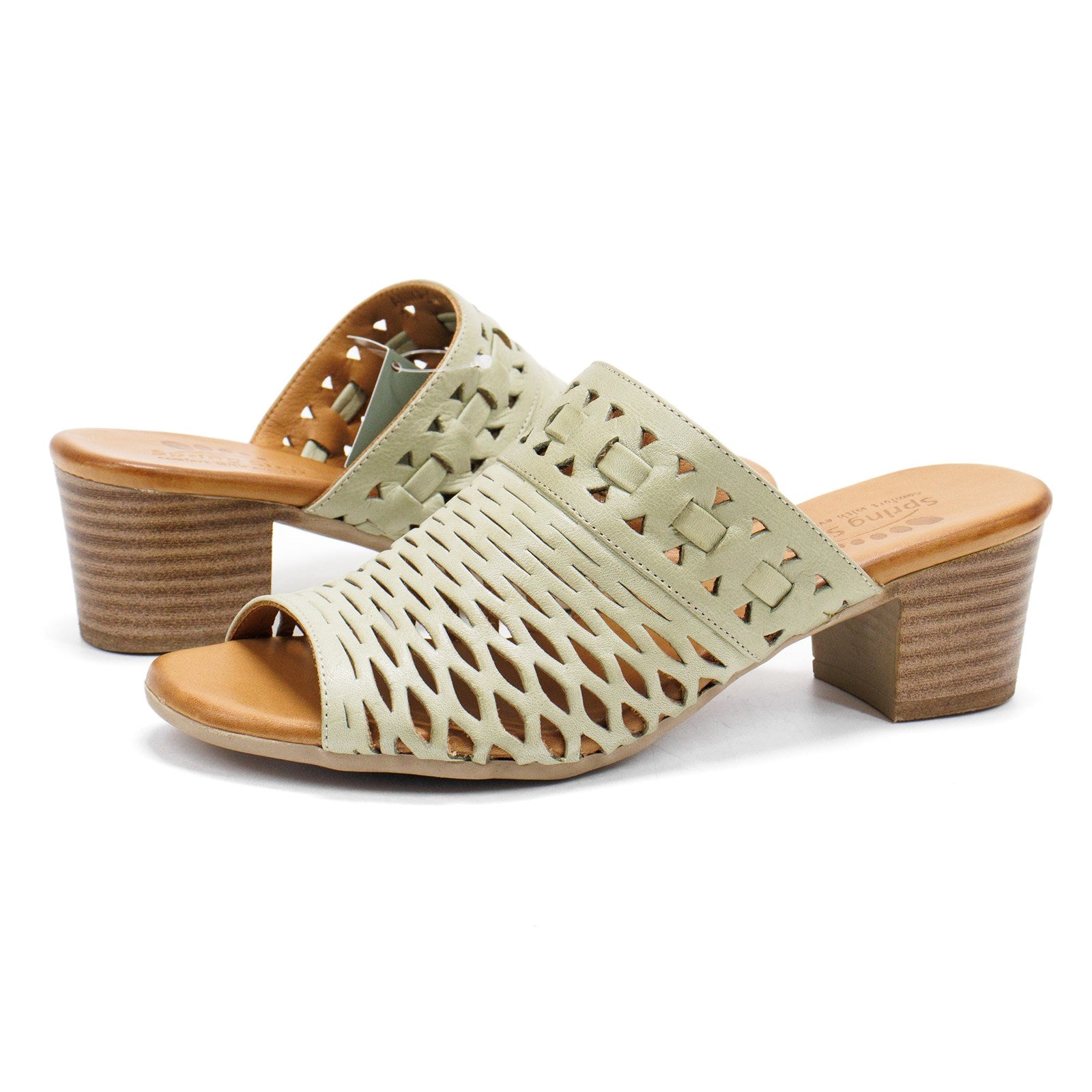 Spring Step Women Anika Heeled Slide Sandal