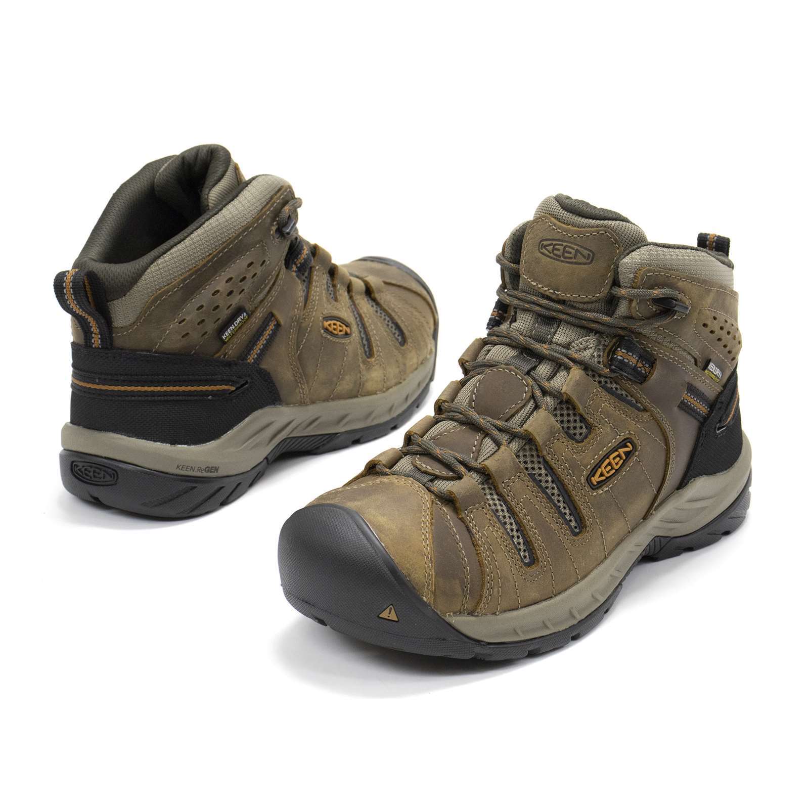 Keen Men Flint 2 Mid Height Soft Toe Waterproof Non-Slip Work Boots