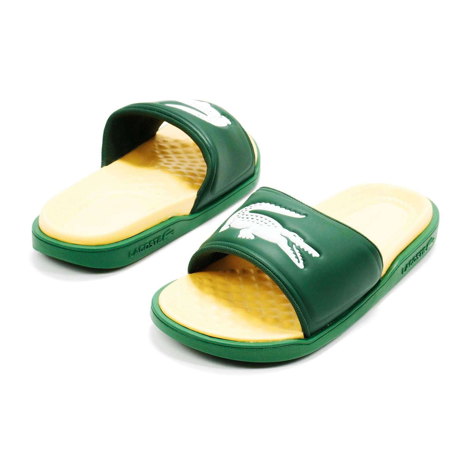 Lacoste Men Croco Dualiste 1122 2 Slide Sandals